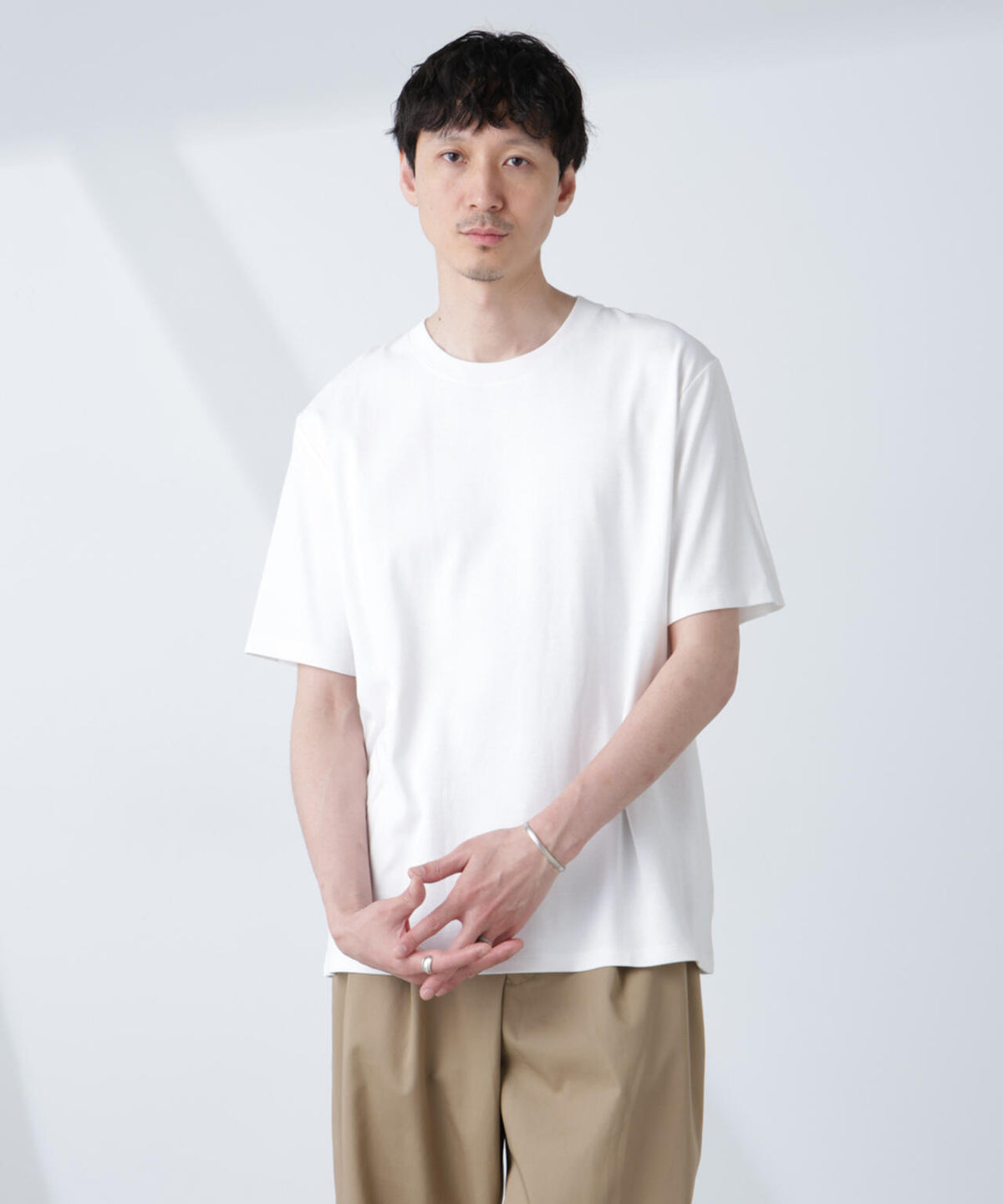 WEB限定/Anti Soaked(R) 汗染み防止 クルーネックレギュラーシルエットTシャツ 6685124232
