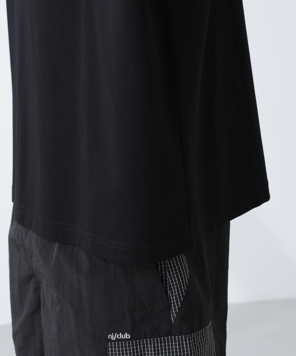 「NJ/CLUB」モクロディ ボートネック ビッグTシャツ 6685124234