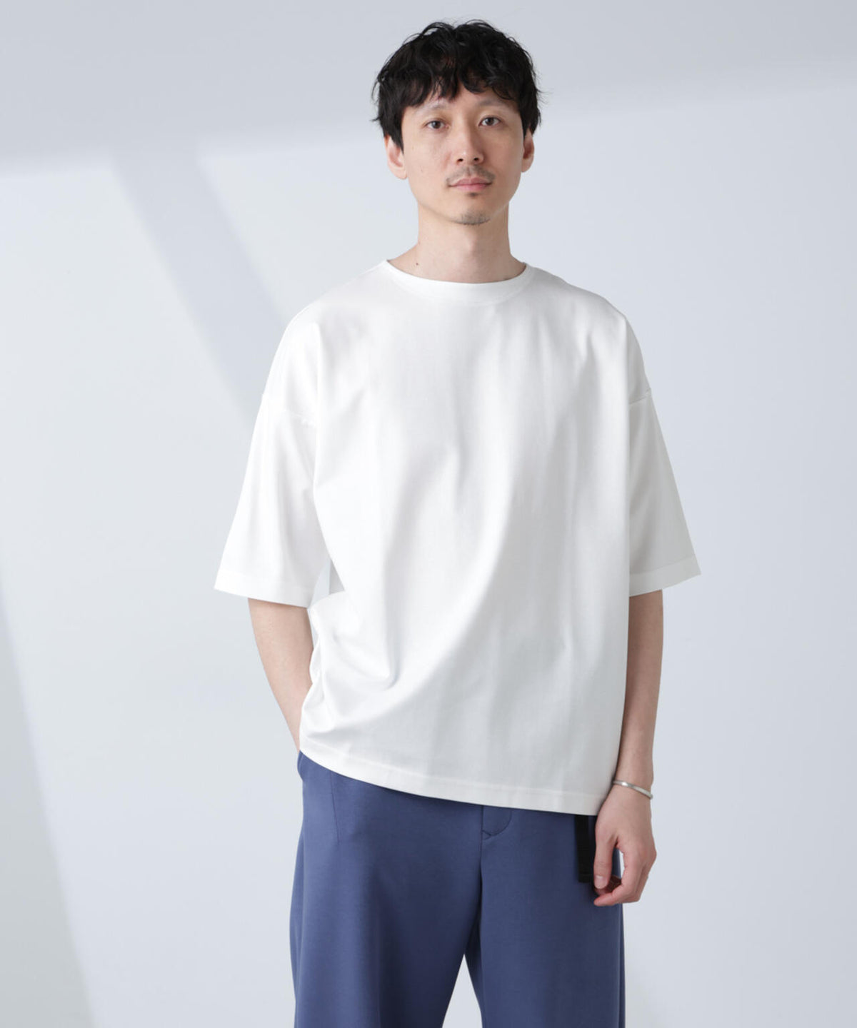 「NJ/CLUB」モクロディ ボートネック ビッグTシャツ 6685124234