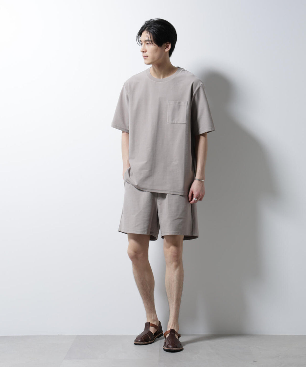 「MC」coveross(R)ツイル調 冷感プレーティング天竺 ポケットTシャツ 6685124238