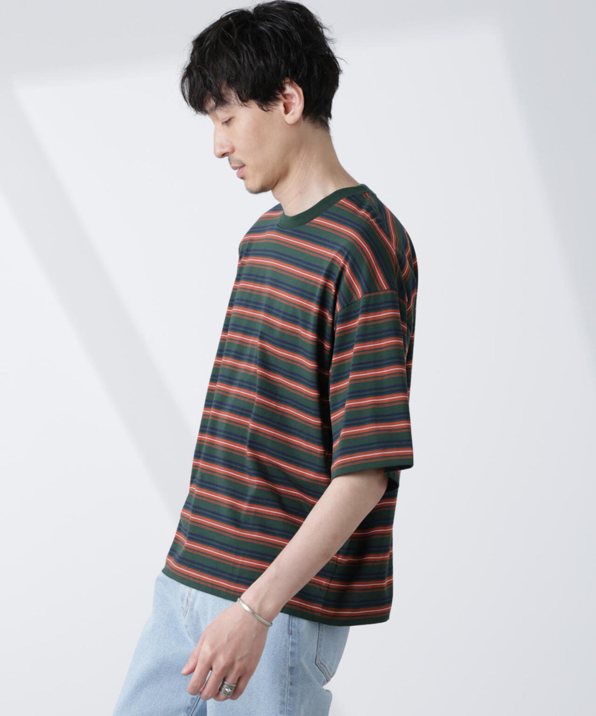 マイクロランダムボーダーTシャツ 6685124248