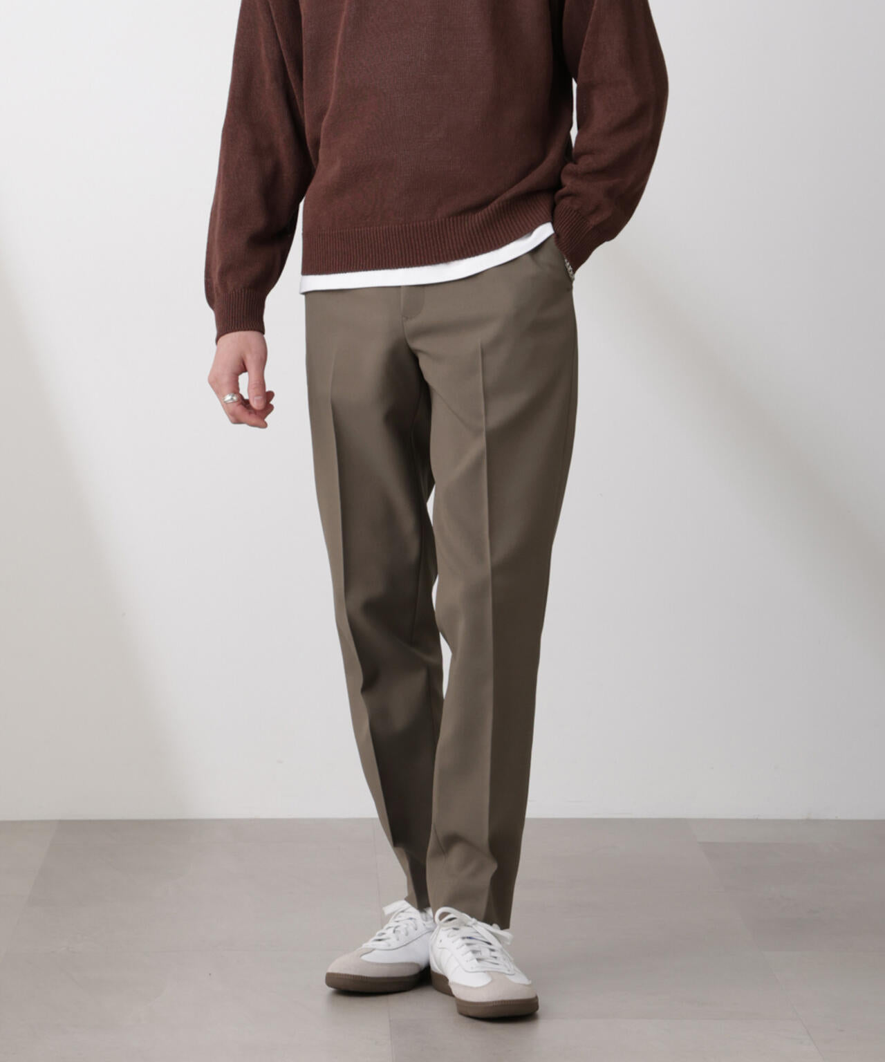 「SOIGNE」ECOPET(R)×AERO ツイルストレッチスラックス 6685127206