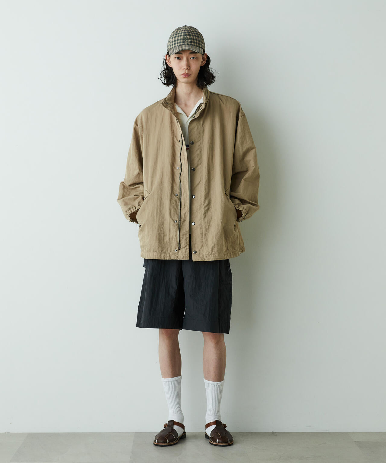 「HOTEL PALACE」 オテルパラス デジタルプリントチェックキャップ 6685139201