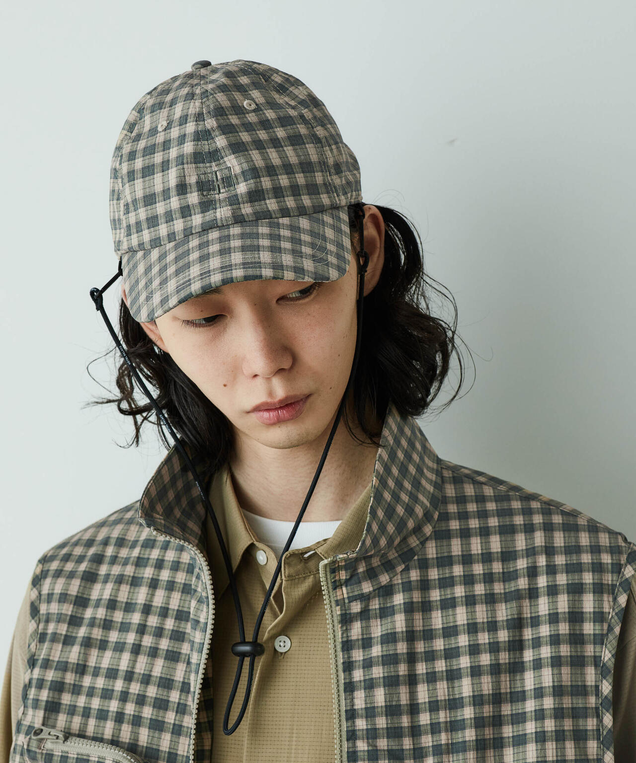 「HOTEL PALACE」 オテルパラス デジタルプリントチェックキャップ 6685139201