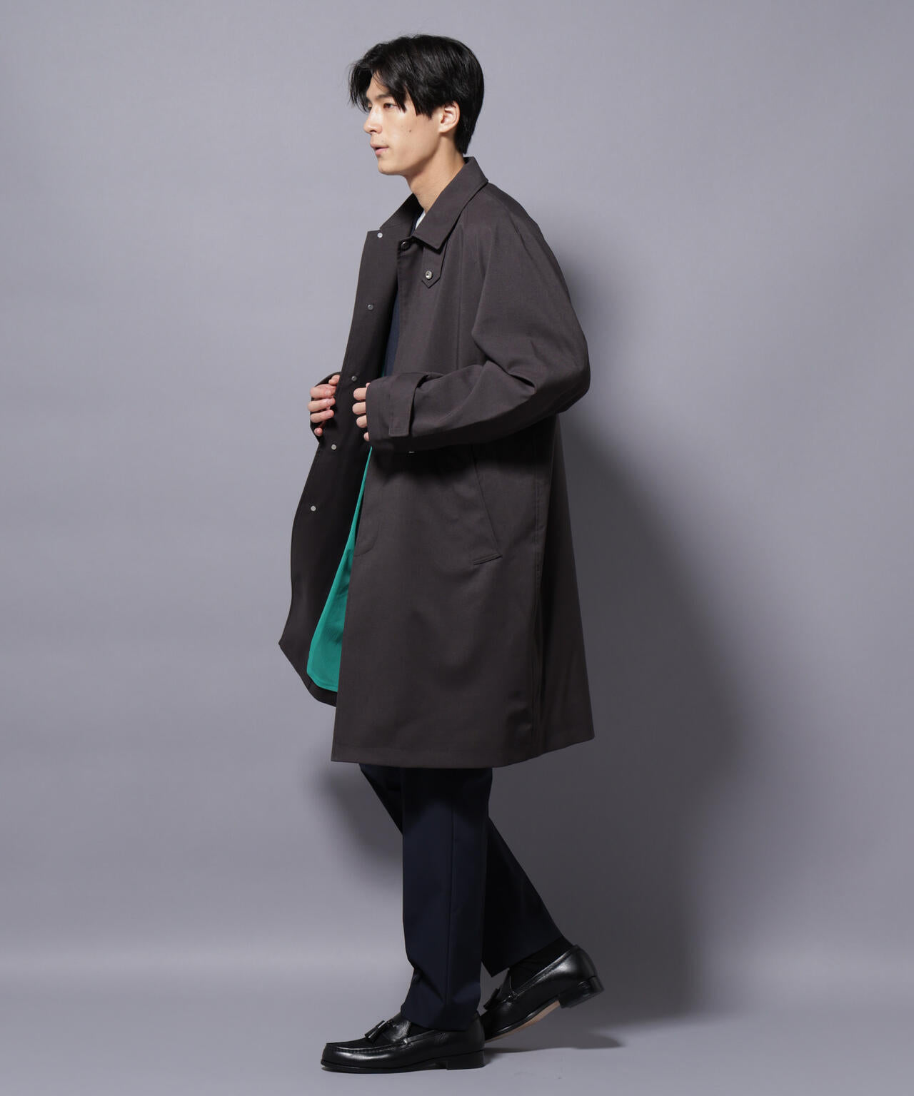「RainComfortWear」ダントツ撥水透湿コーティングステンカラーコート 6685211207