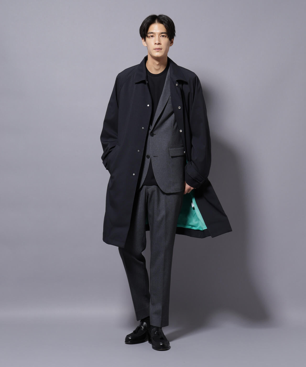 「RainComfortWear」ダントツ撥水透湿コーティングステンカラーコート 6685211207