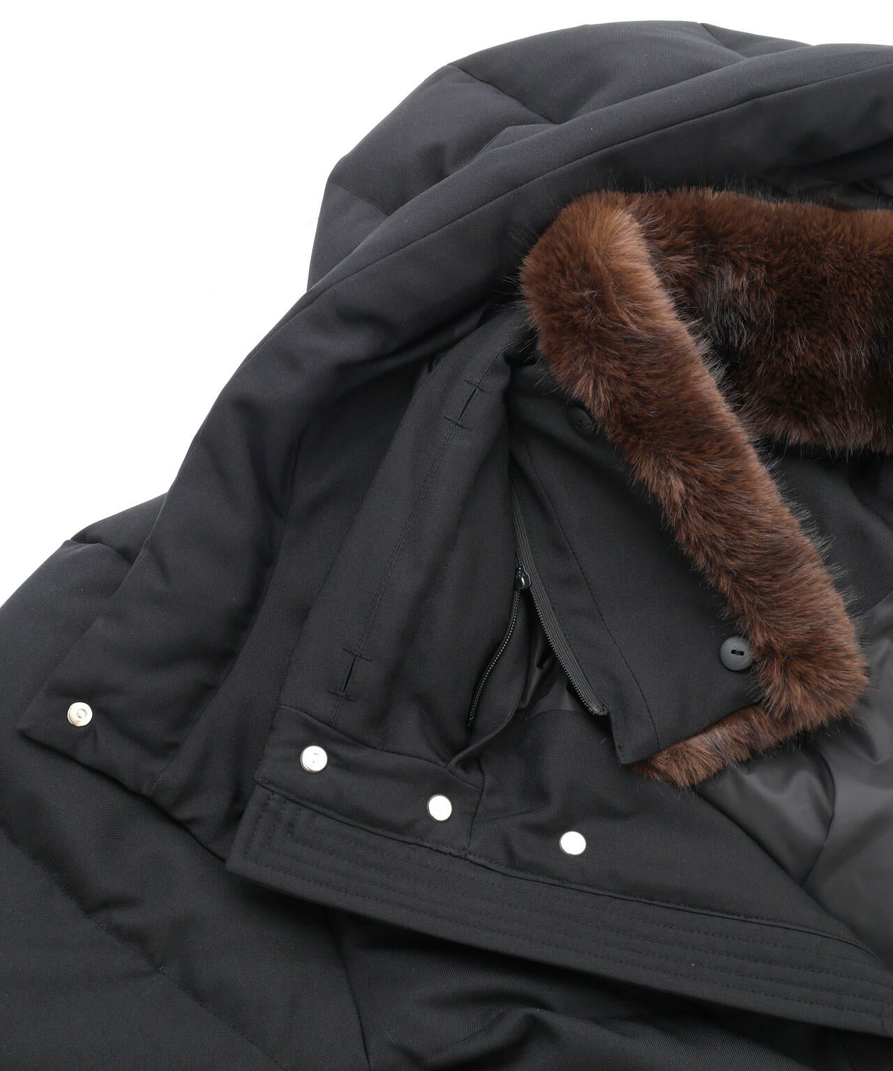 「西川ダウン(R)」フェイクファーカラーサージロングダウン 6685214204