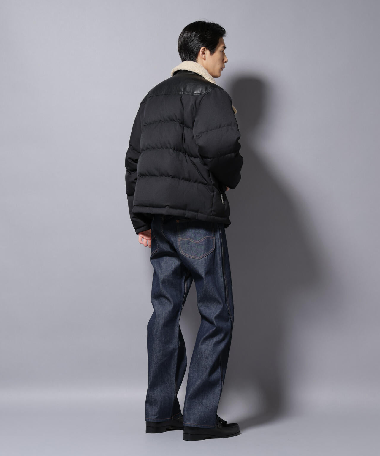 「西川ダウン(R)」ボアカラーサージショートダウン 6685214205