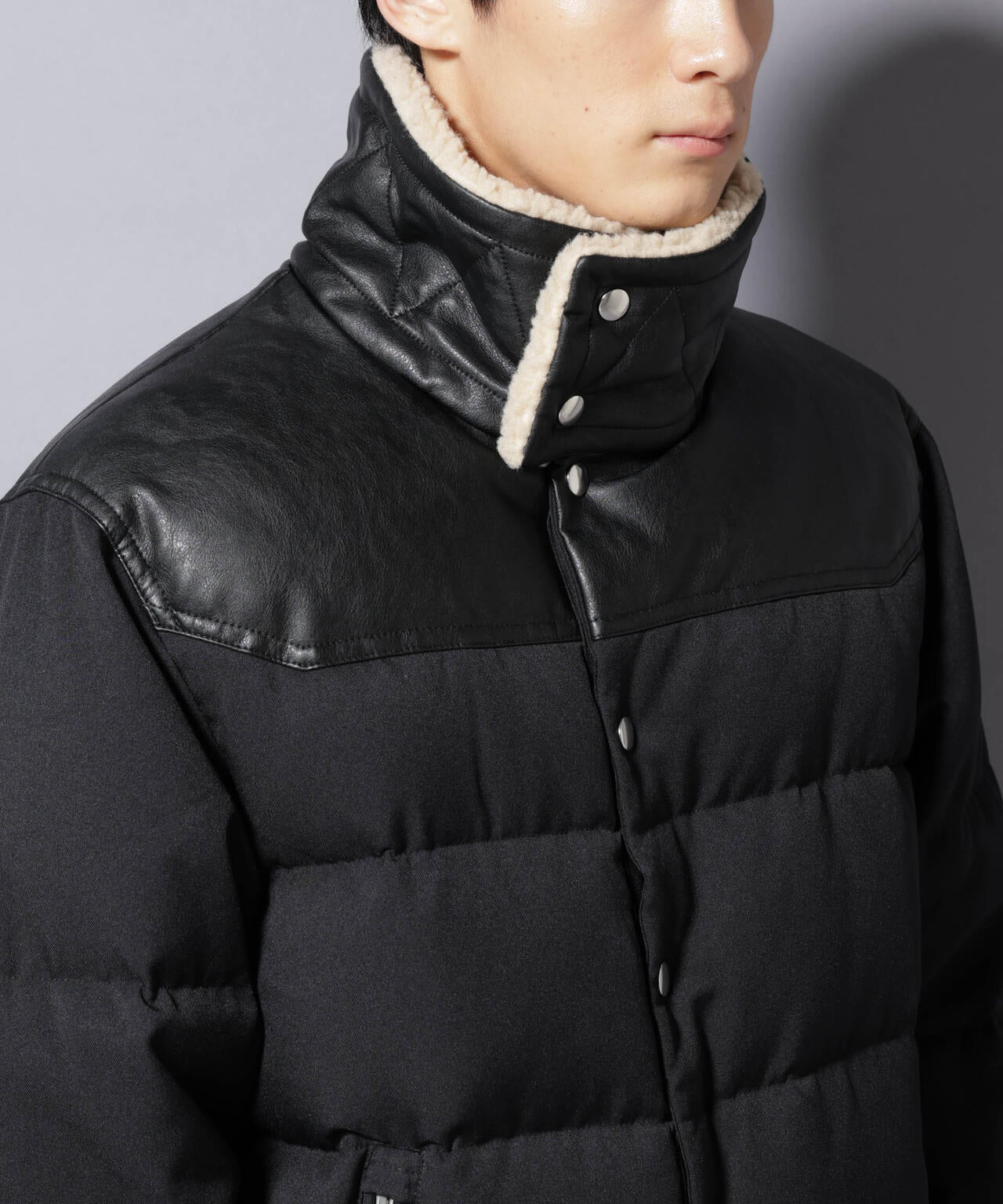 「西川ダウン(R)」ボアカラーサージショートダウン 6685214205