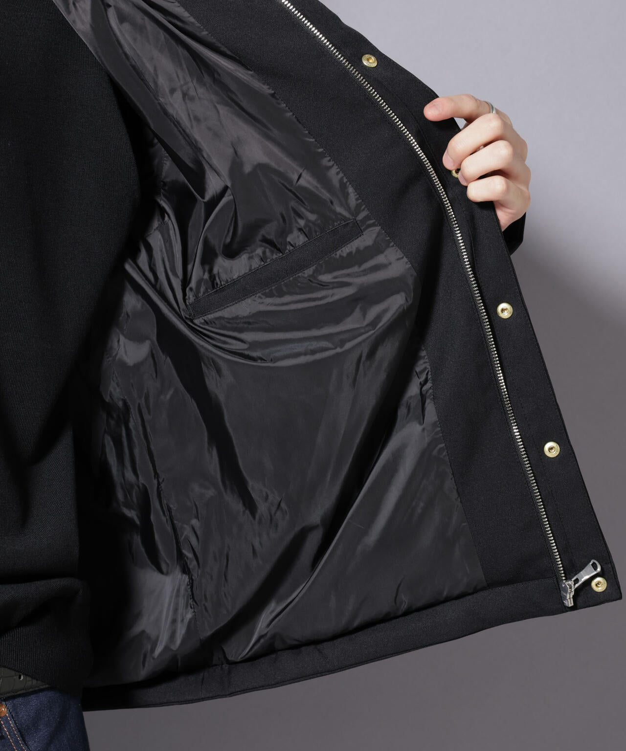 「西川ダウン(R)」ボアカラーサージショートダウン 6685214205