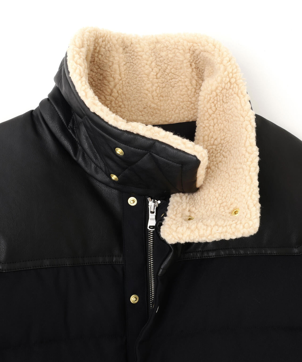 「西川ダウン(R)」ボアカラーサージショートダウン 6685214205