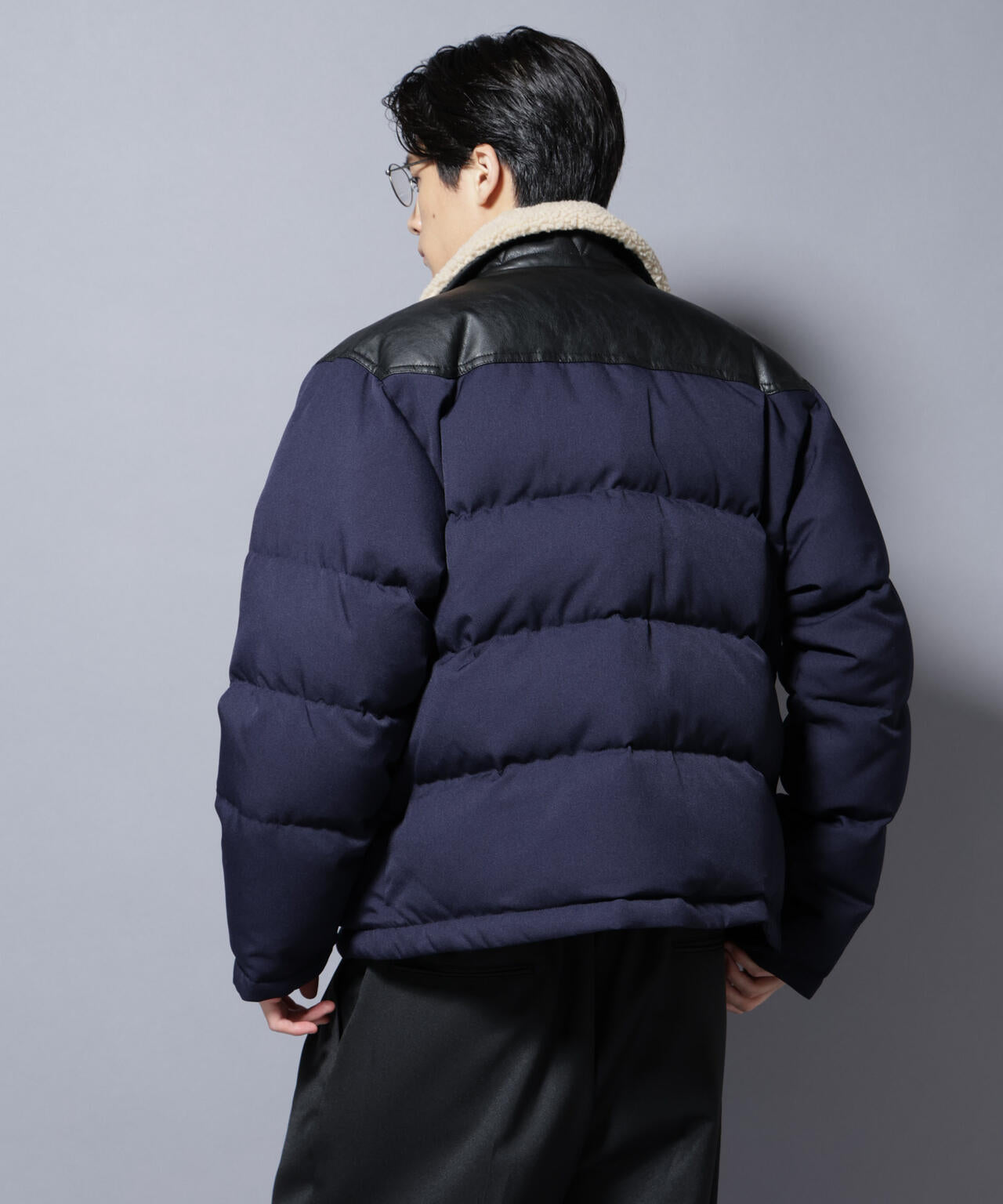 「西川ダウン(R)」ボアカラーサージショートダウン 6685214205