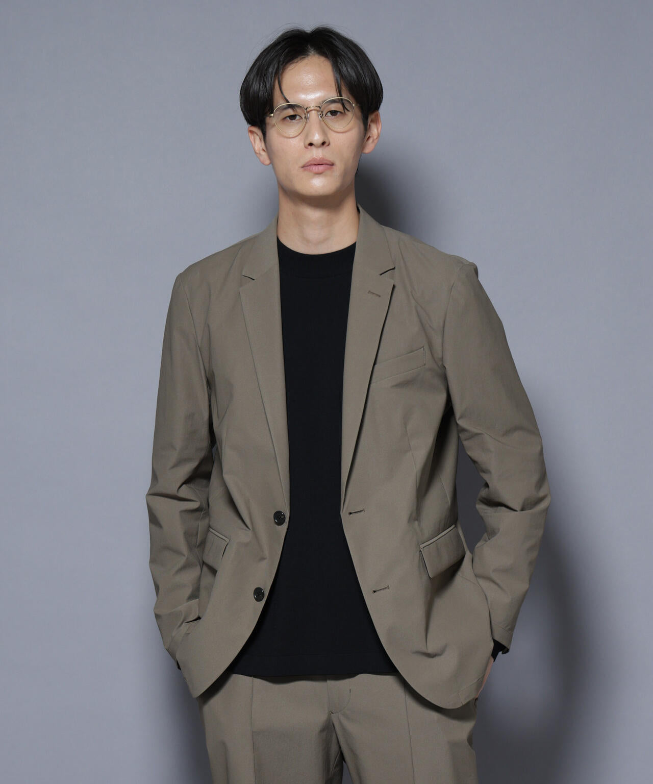 「N JACKET BASIC」SizeMoreTEXBRID(R)ストレッチジャケット(セットアップ可) 6685217203