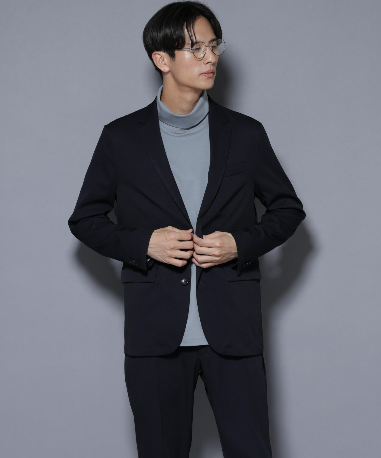 「N JACKET BASIC」シャドーストライプジャケット(セットアップ可) 6685217204