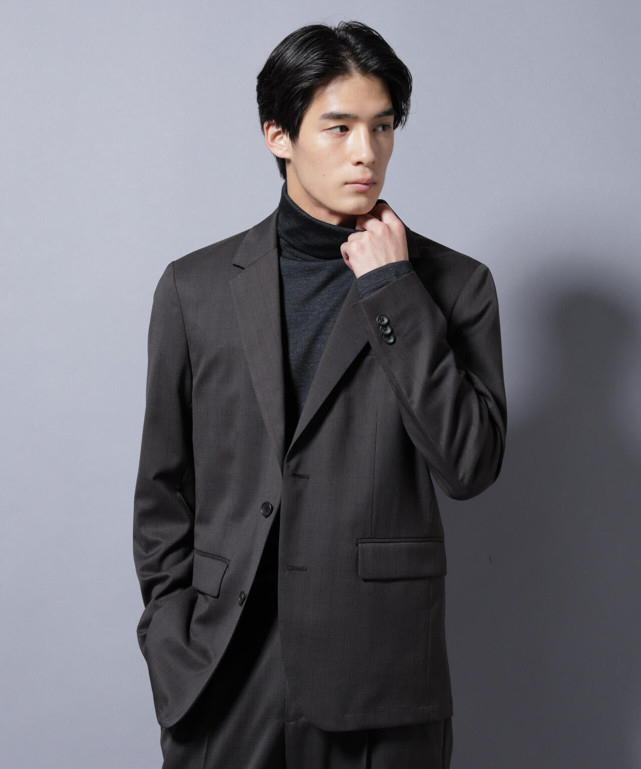 【大人気セットアップ】「Damerino Select」 RENU(R)T/Wシャドーチェックジャケット(セットアップ可) 6685217208