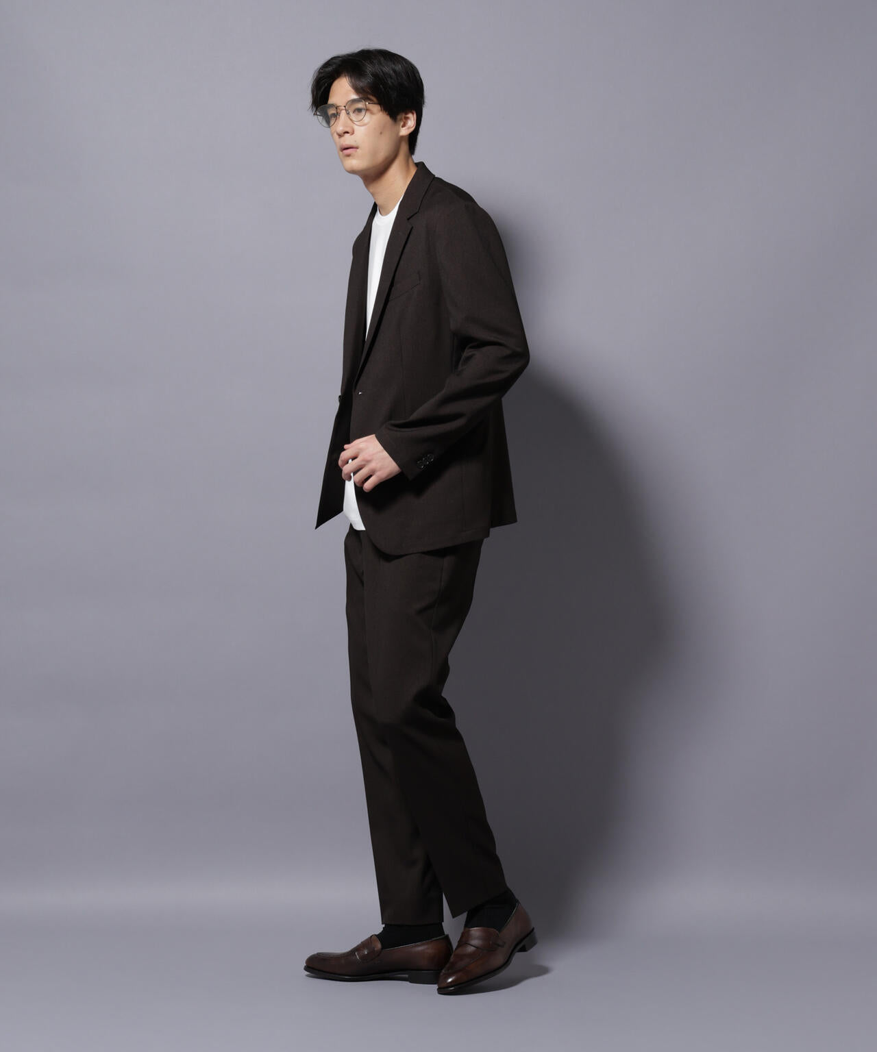 【大人気セットアップ】「Damerino」LANATEC(R)シャークスキンセットアップ防シワ形態安定 6685218201