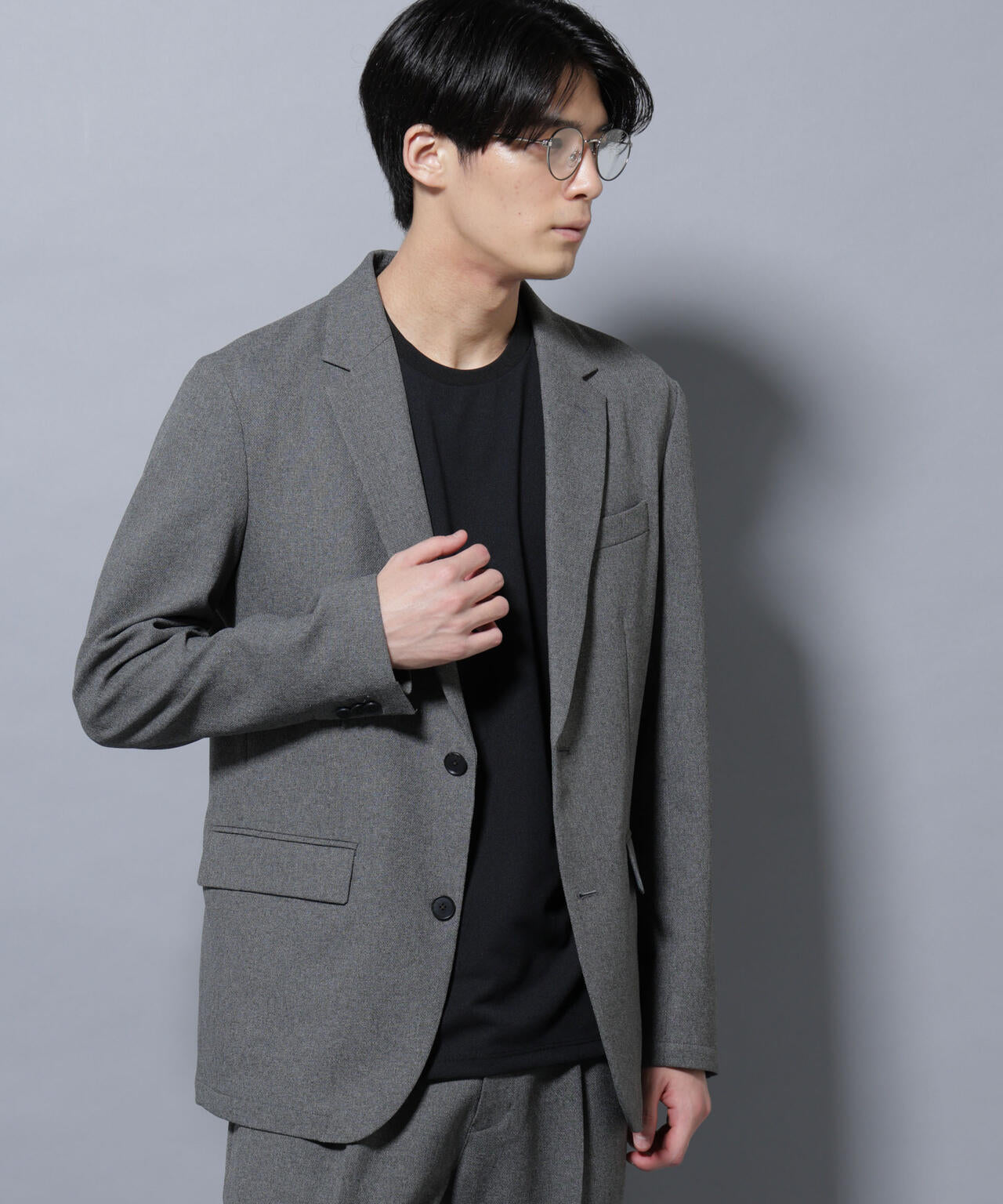 「Damerino」LANATEC(R)メランジオックスストレッチセットアップ 6685218202