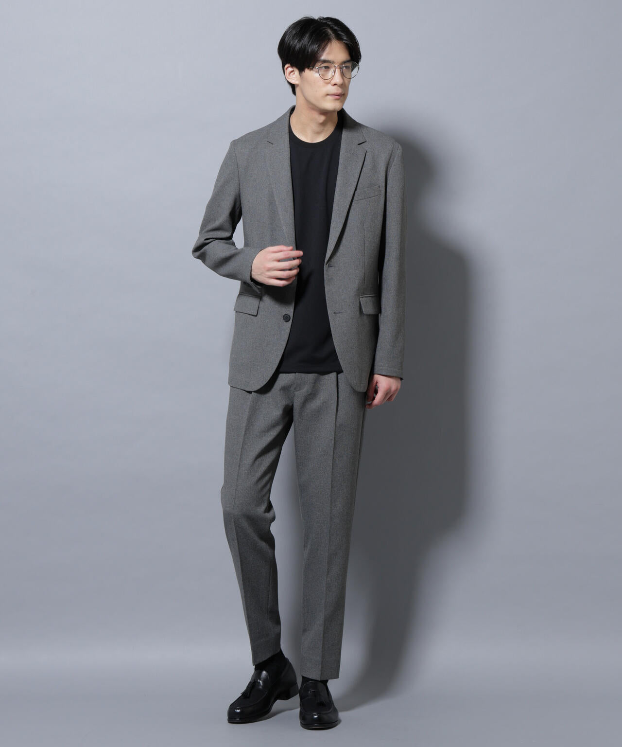 「Damerino」LANATEC(R)メランジオックスストレッチセットアップ 6685218202