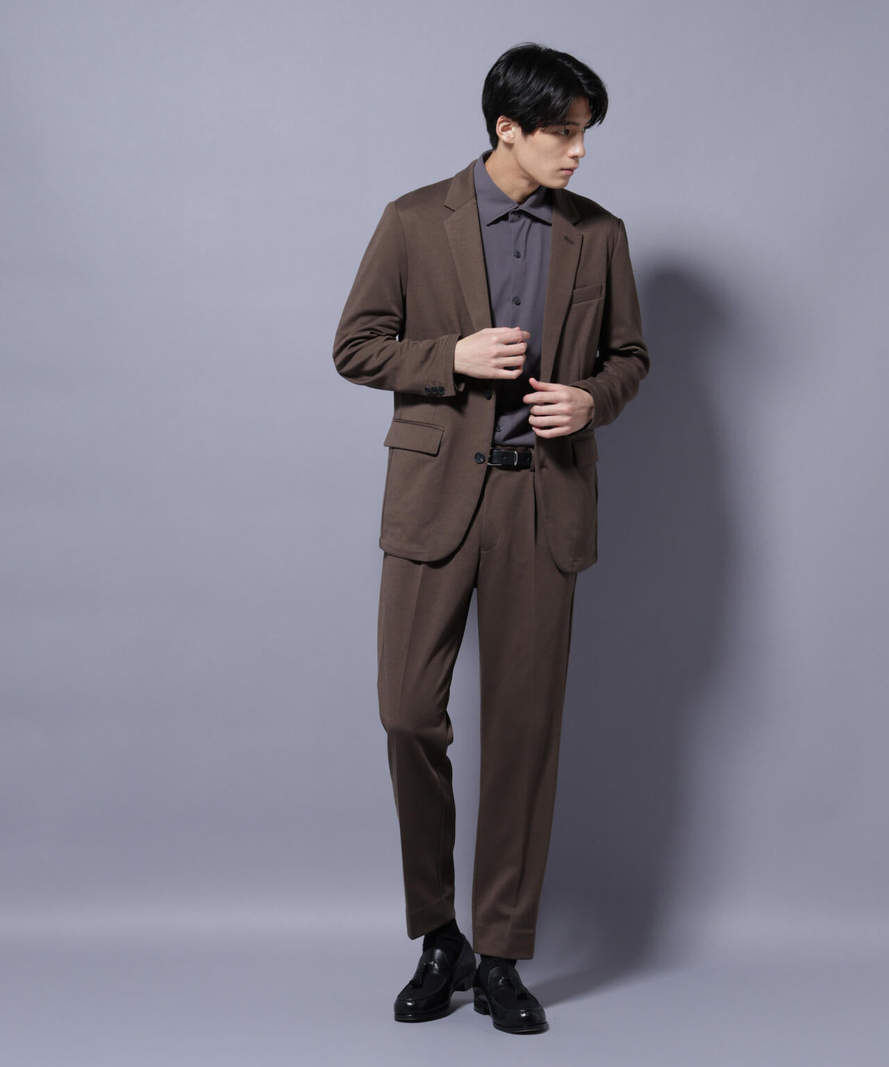 【大人気セットアップ】「Damerino」ポンチストレッチセットアップ 6685218205