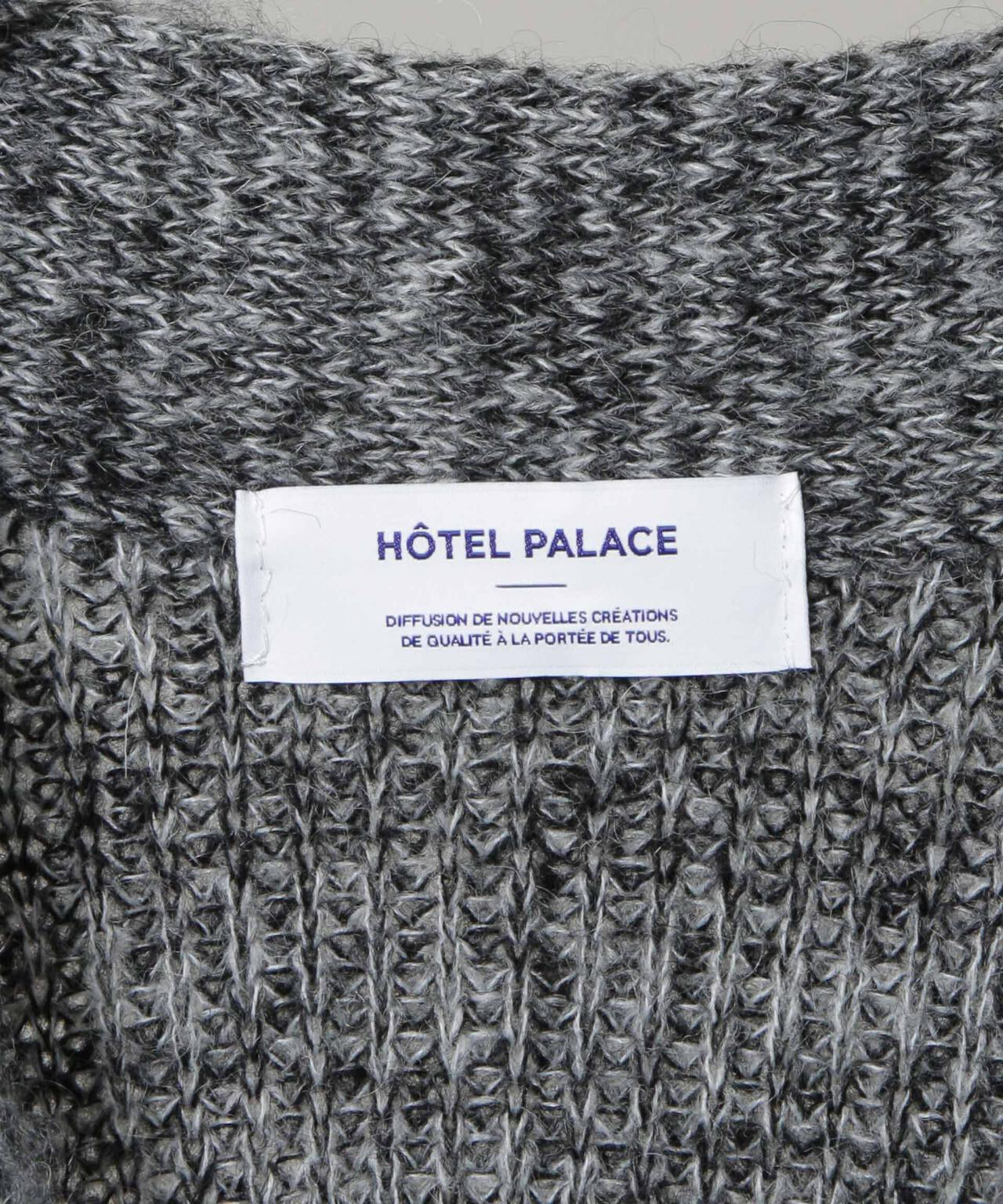 「HOTEL PALACE」 フライフロントミックスシャギーカーディガン 6685222214