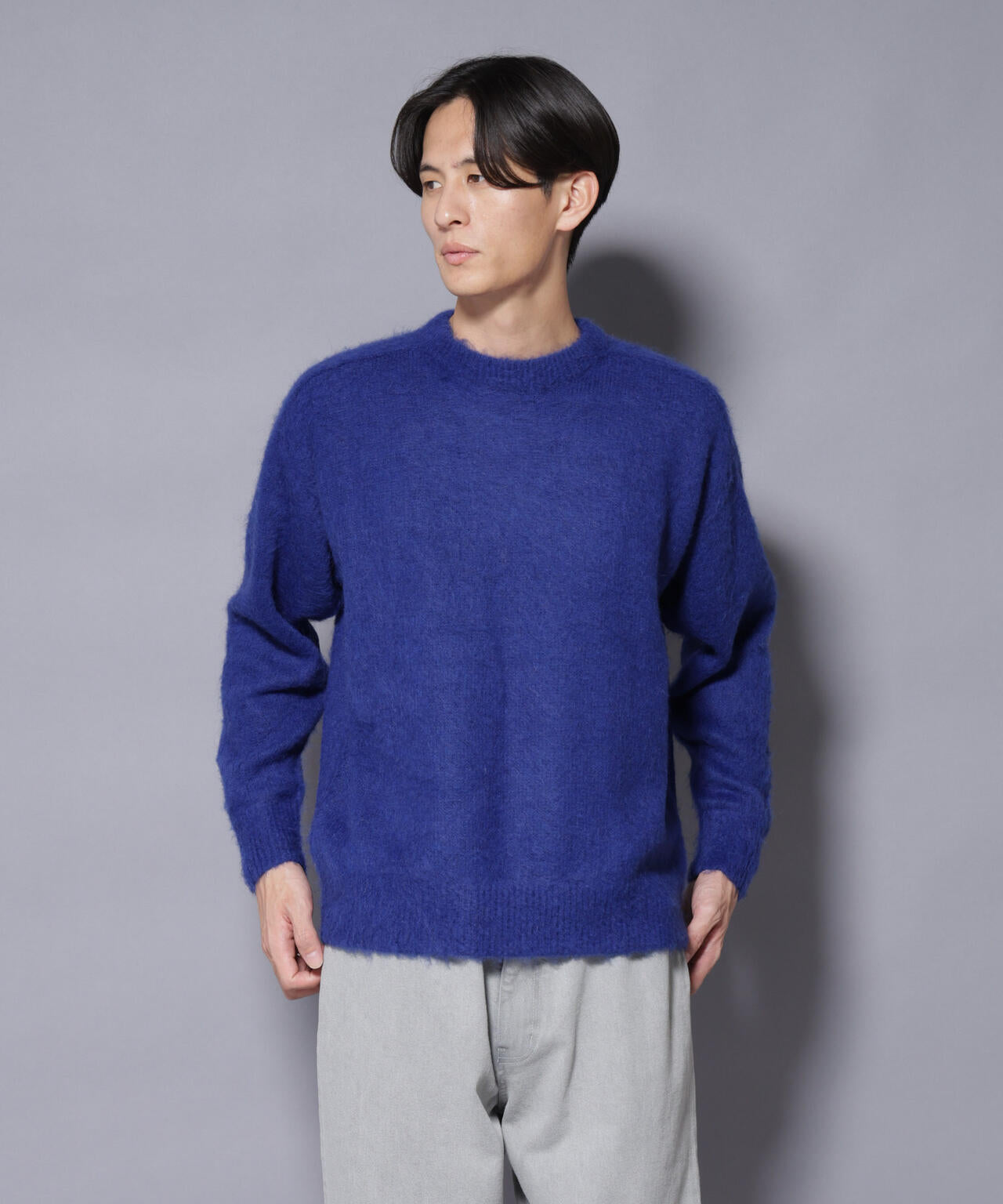 「COFIL」 SCIARADA モヘヤ混 クルーネックニット 6685222235