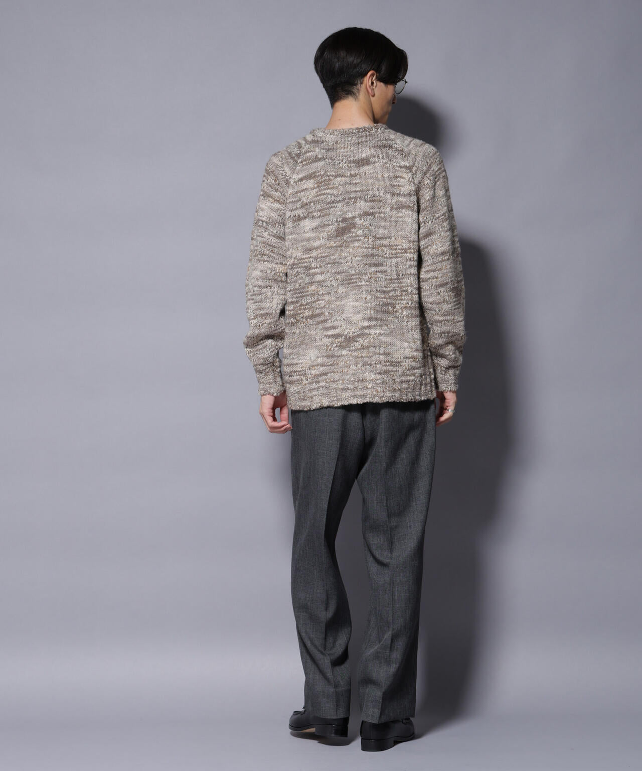 「COFIL」 PAVONE HOLIDAY メランジクルーネックニット 6685222237
