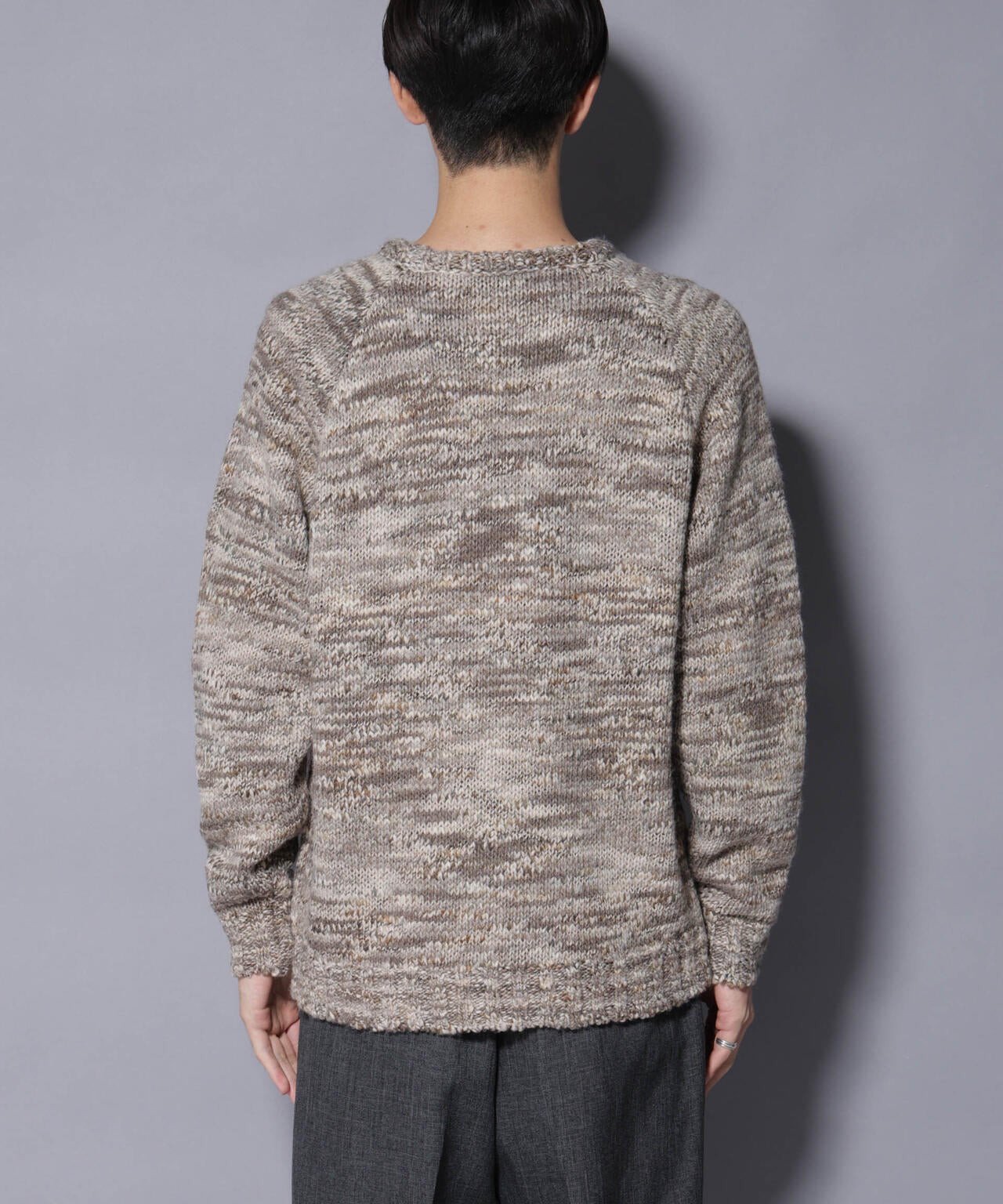 「COFIL」 PAVONE HOLIDAY メランジクルーネックニット 6685222237