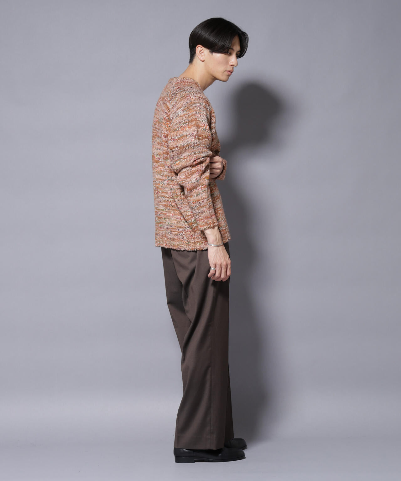 「COFIL」 PAVONE HOLIDAY メランジクルーネックニット 6685222237