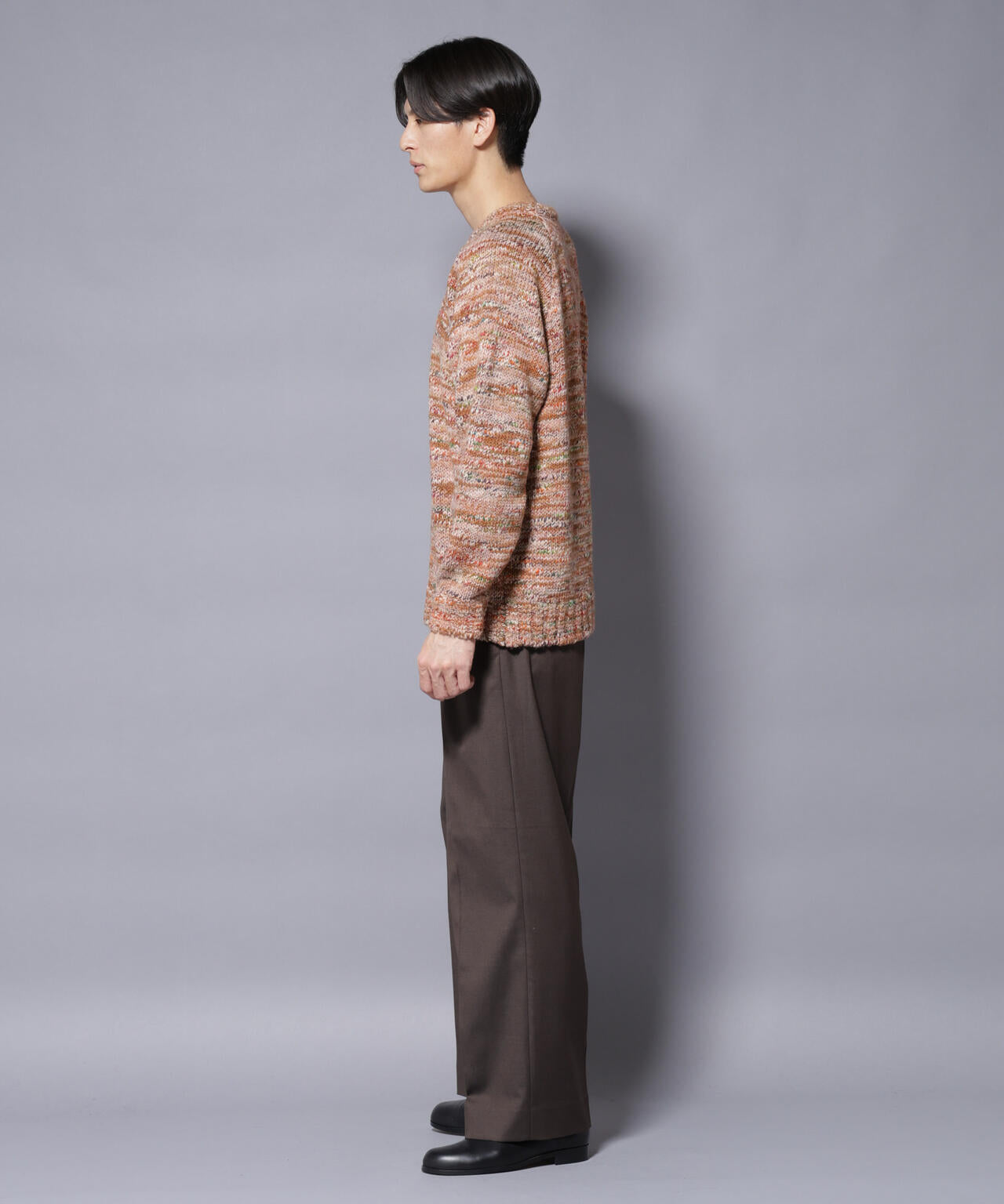 「COFIL」 PAVONE HOLIDAY メランジクルーネックニット 6685222237