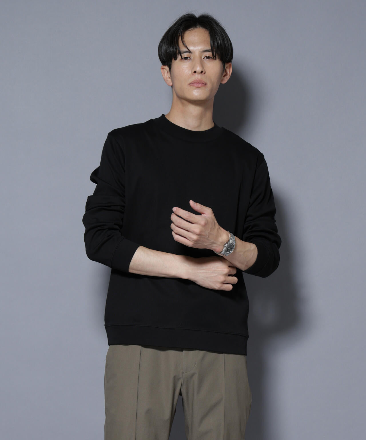 「FORMAL JERSEY」モックネックカットソー長袖 6685223206