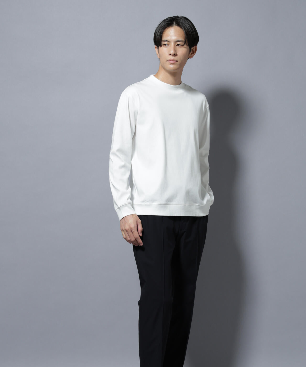「FORMAL JERSEY」モックネックカットソー長袖 6685223206
