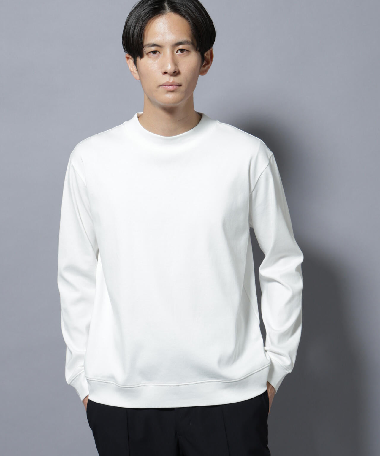「FORMAL JERSEY」モックネックカットソー長袖 6685223206