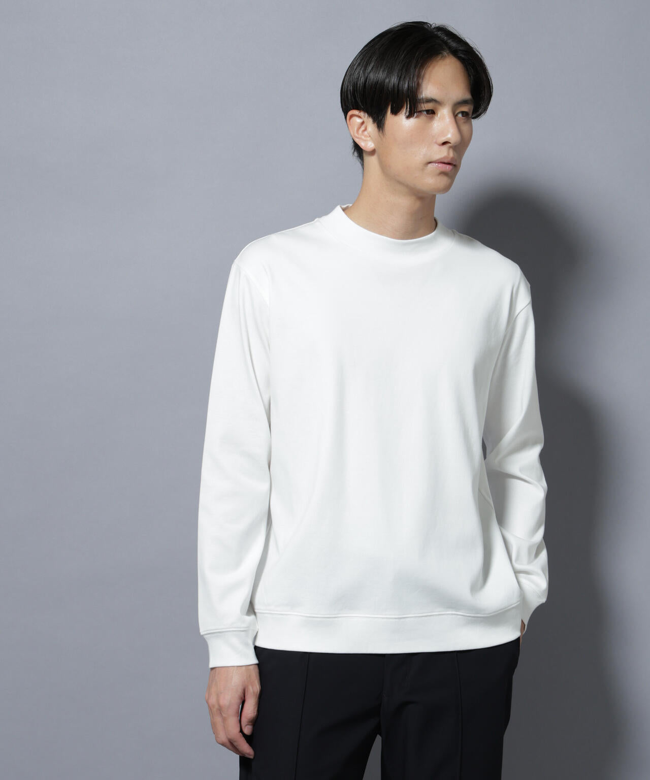 「FORMAL JERSEY」モックネックカットソー長袖 6685223206