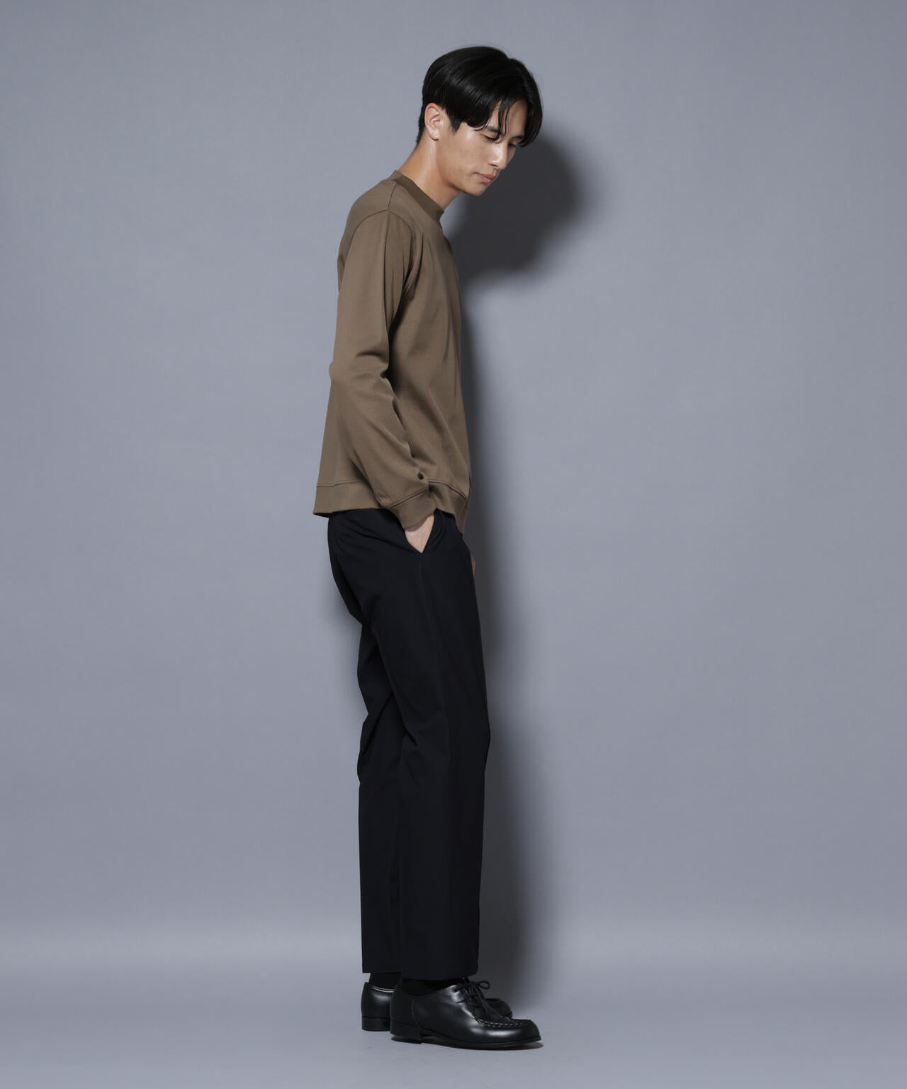 「FORMAL JERSEY」モックネックカットソー長袖 6685223206