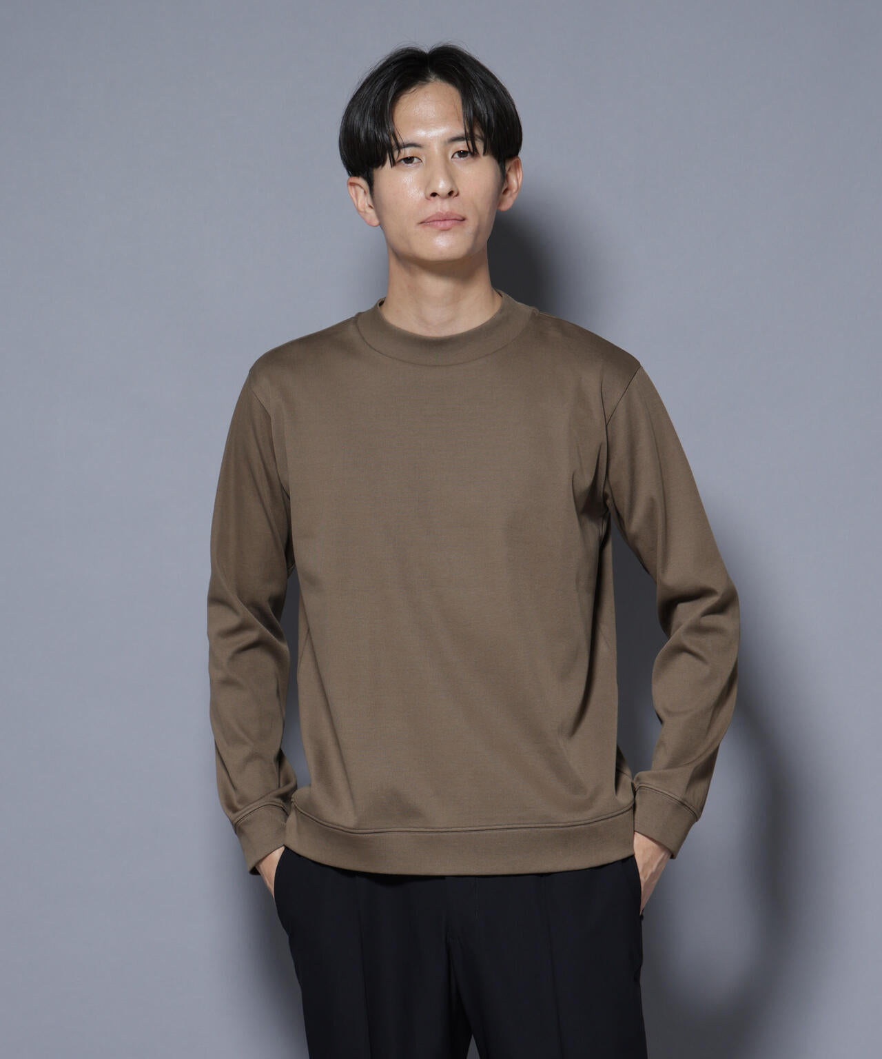 「FORMAL JERSEY」モックネックカットソー長袖 6685223206