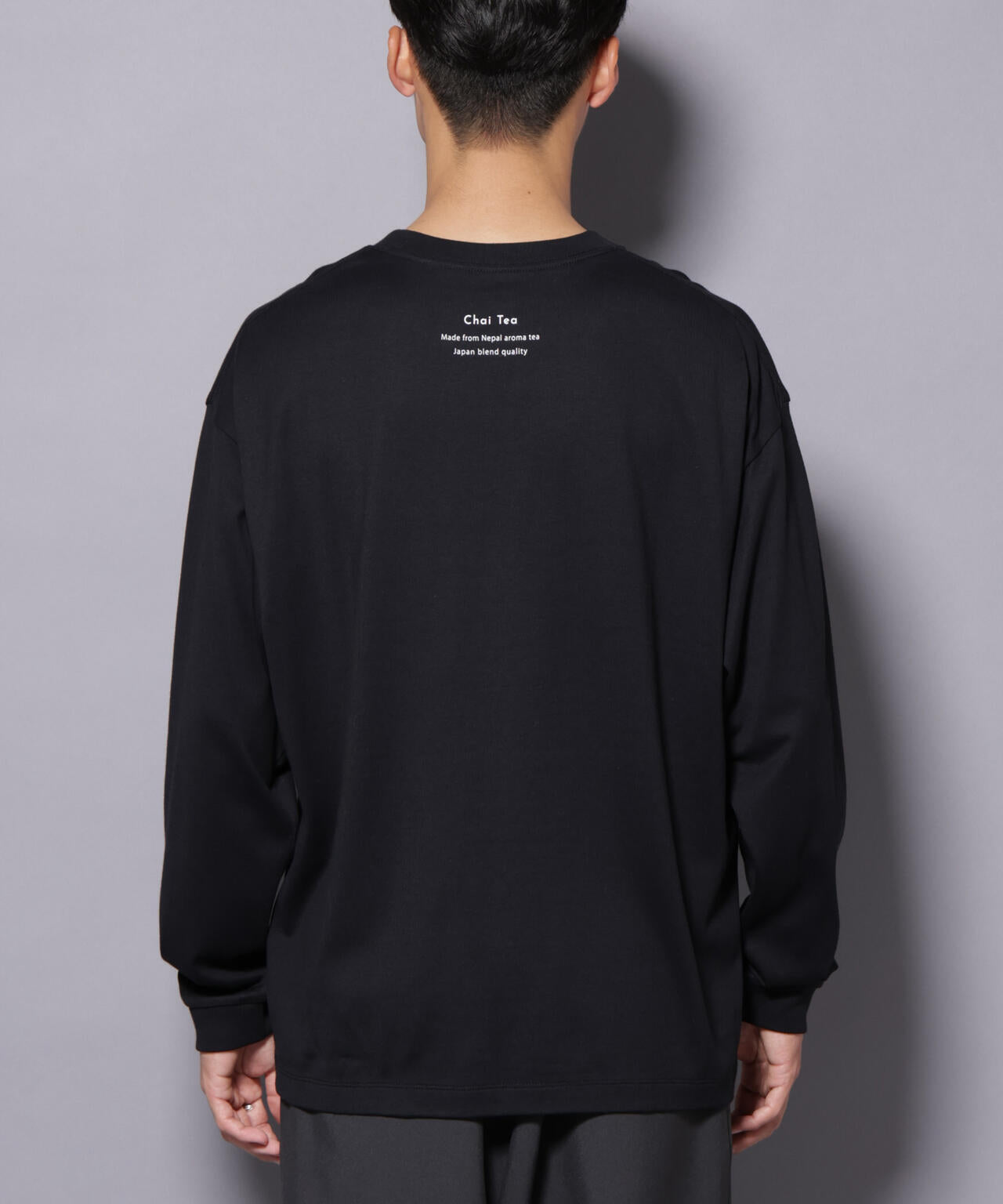 Anti Soaked(R)×SUNCHAI ロゴ刺繍 汗染み防止 Tシャツ長袖 6685223211