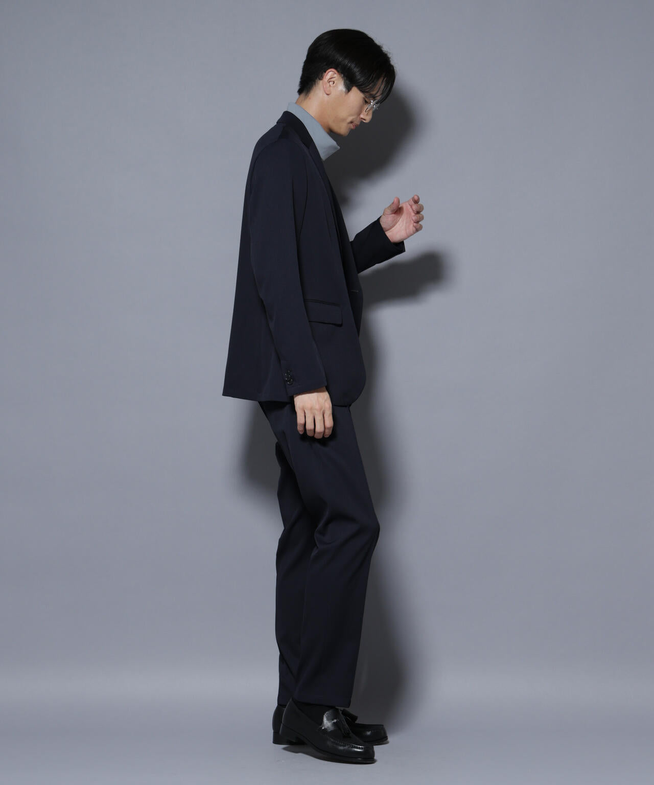 「N TROUSERS BASIC」 シャドーストライプパンツ(セットアップ可) 6685229205