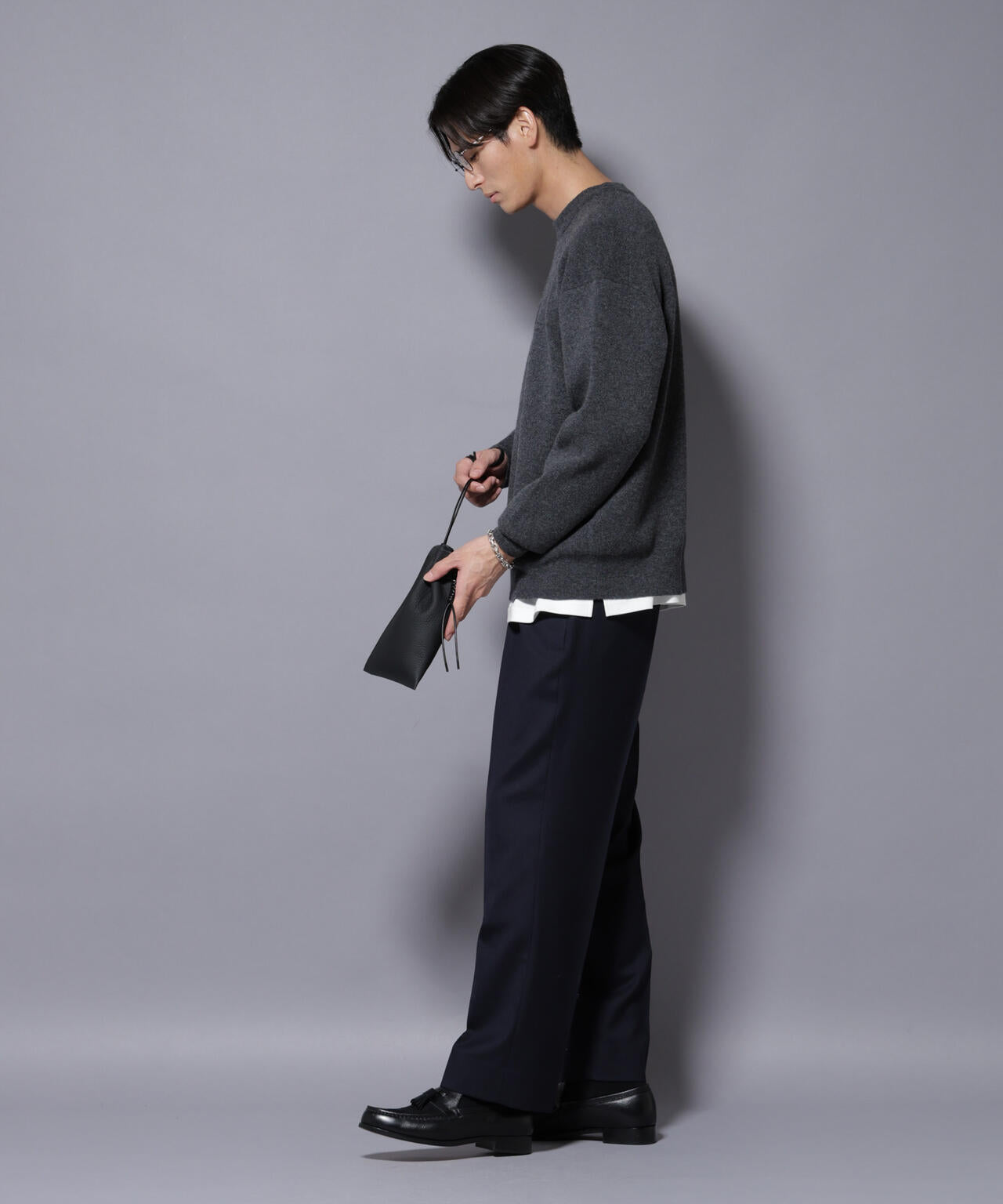 「N JACKET PREMIUM」RENU(R)洗えるサキソニーストレートパンツ 6685229208