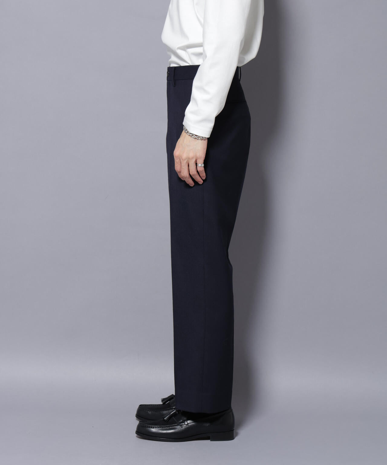 「N JACKET PREMIUM」RENU(R)洗えるサキソニーストレートパンツ 6685229208