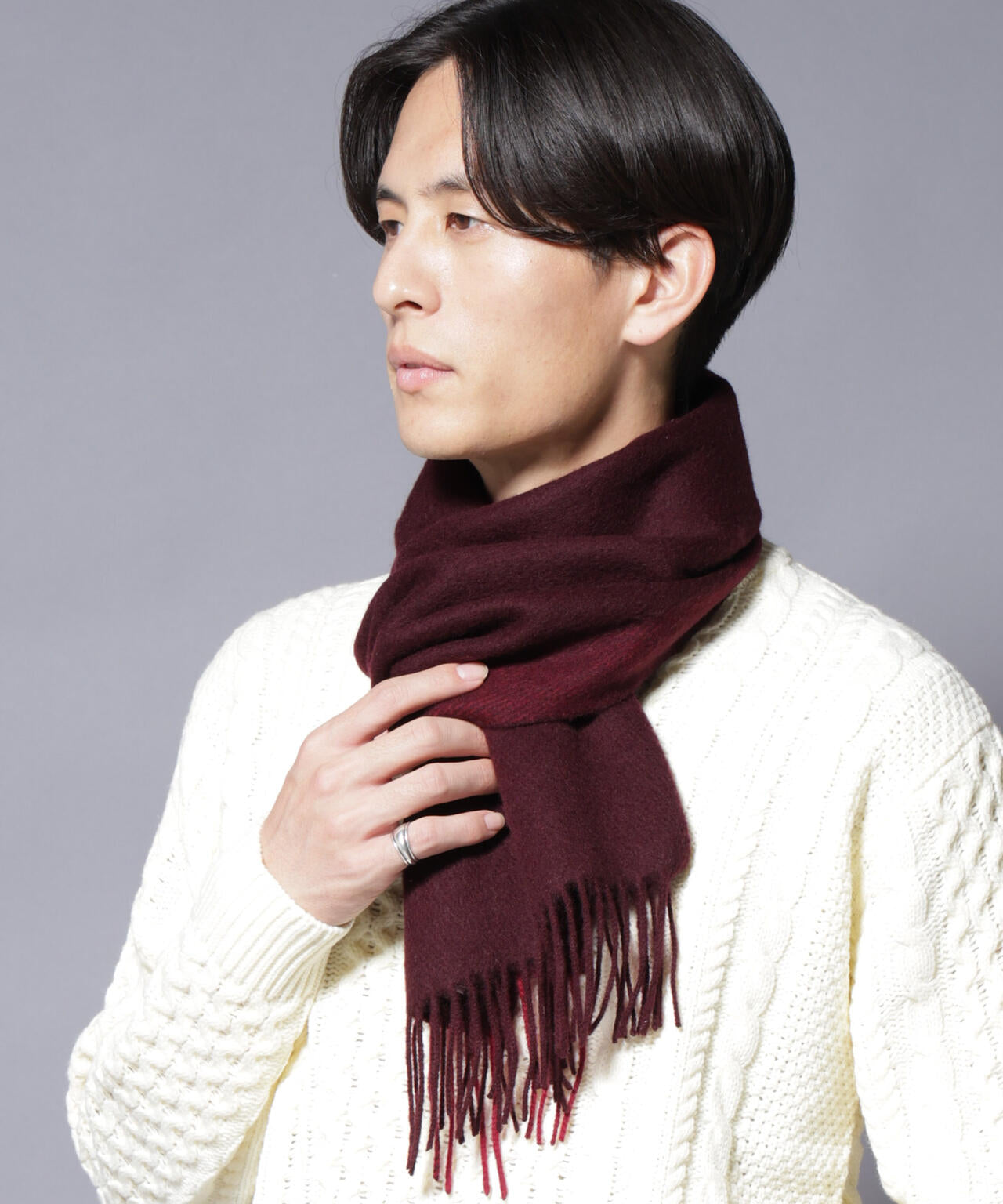 ソフトカシミヤブレンドマフラー 6685241201