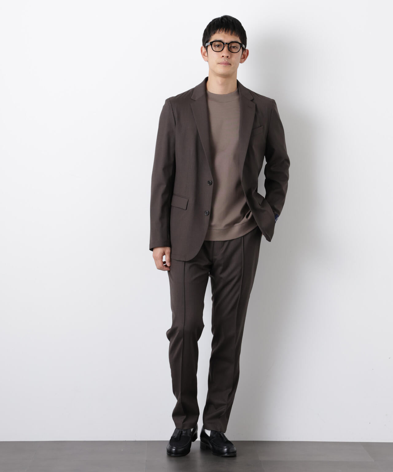 「DamerinoSelect」JAPANfabricウールストレッチジャケット(セットアップ可) 6686117201
