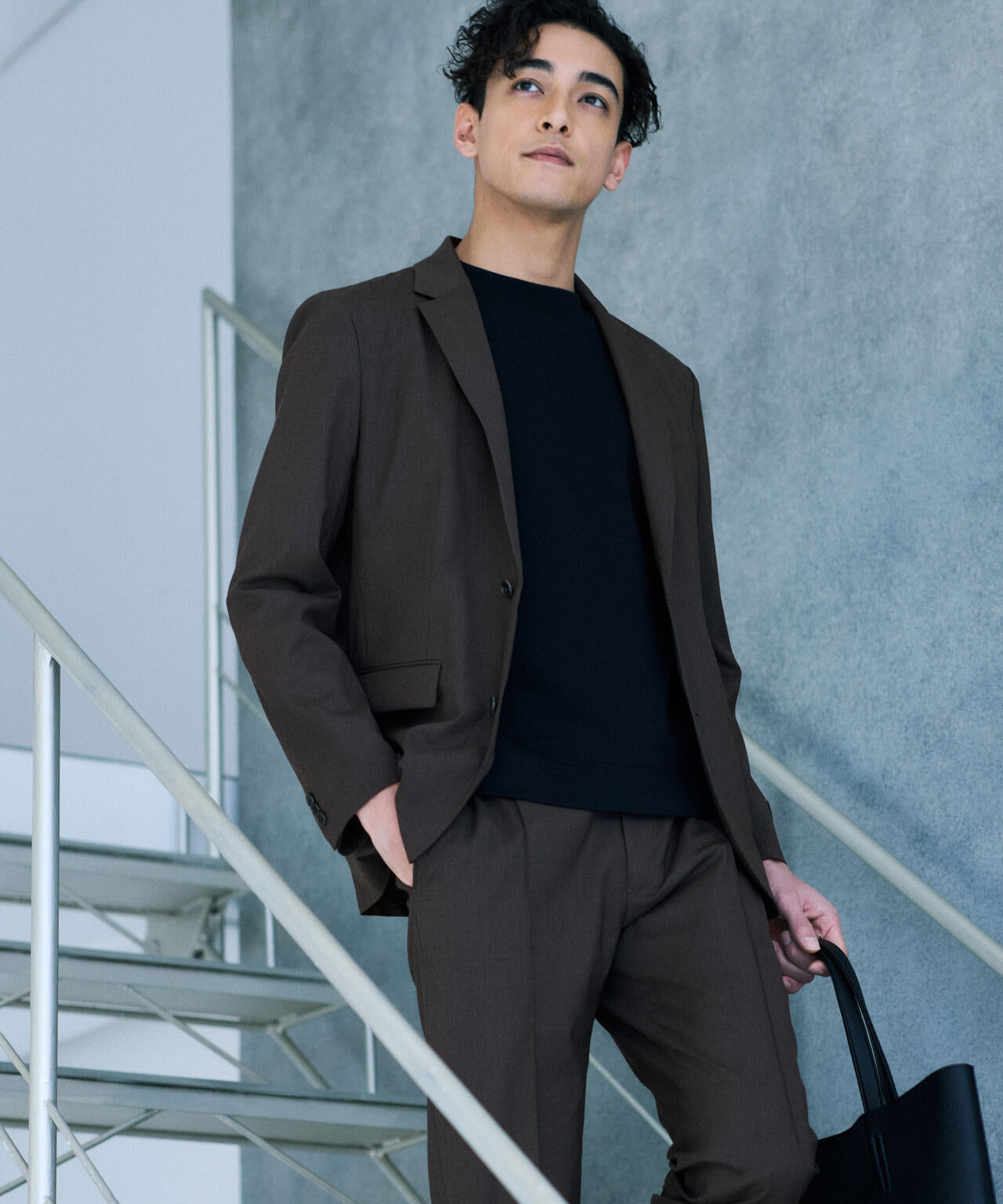 「DamerinoSelect」JAPANfabricウールストレッチジャケット(セットアップ可) 6686117201
