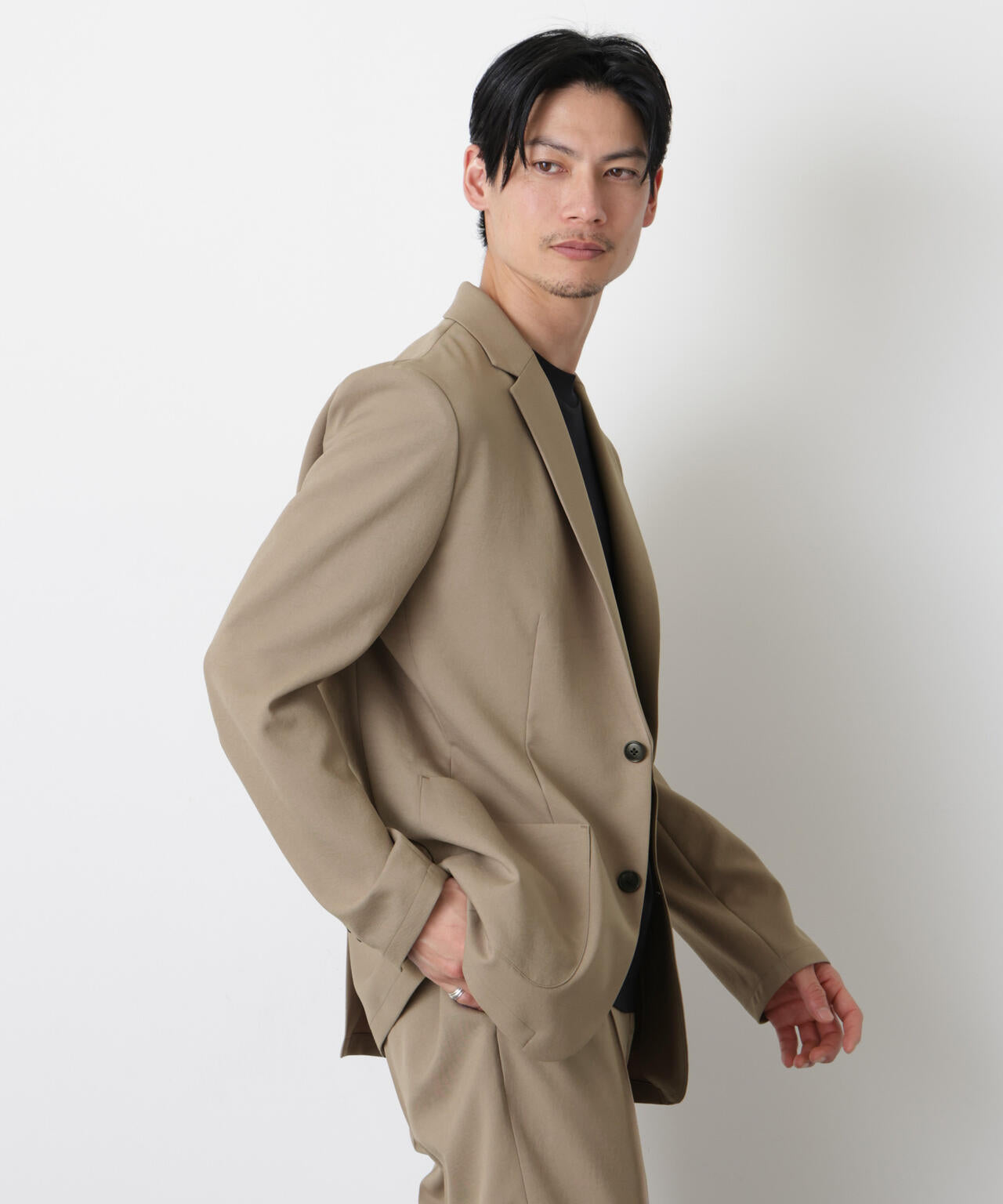 「DamerinoSelect」ダントツオチール防汚テックストレッチジャケット(セットアップ可) 6686117203