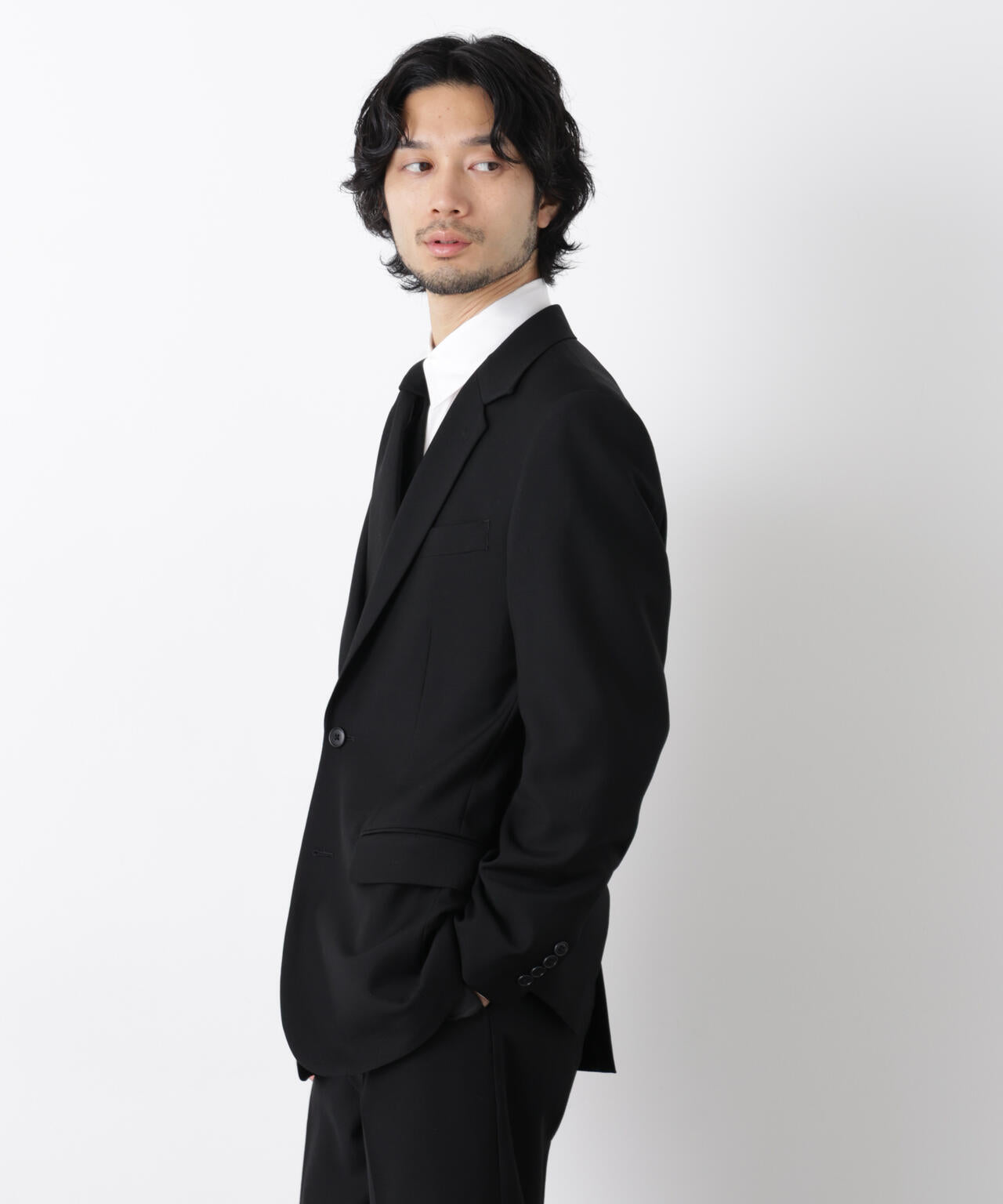 「Damerino Formal」 ブラックフォーマルオールシーズンジャケット(セットアップ可) 6686117204