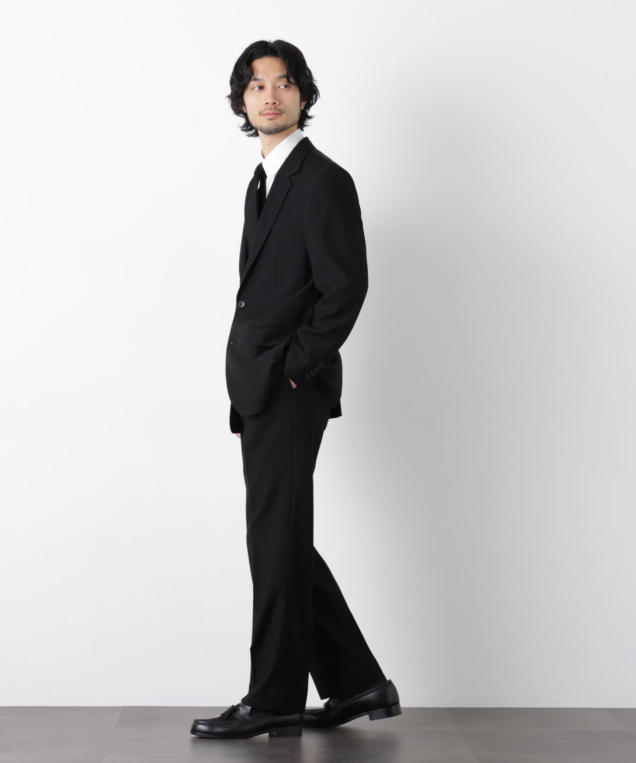 「Damerino Formal」 ブラックフォーマルオールシーズンジャケット(セットアップ可) 6686117204