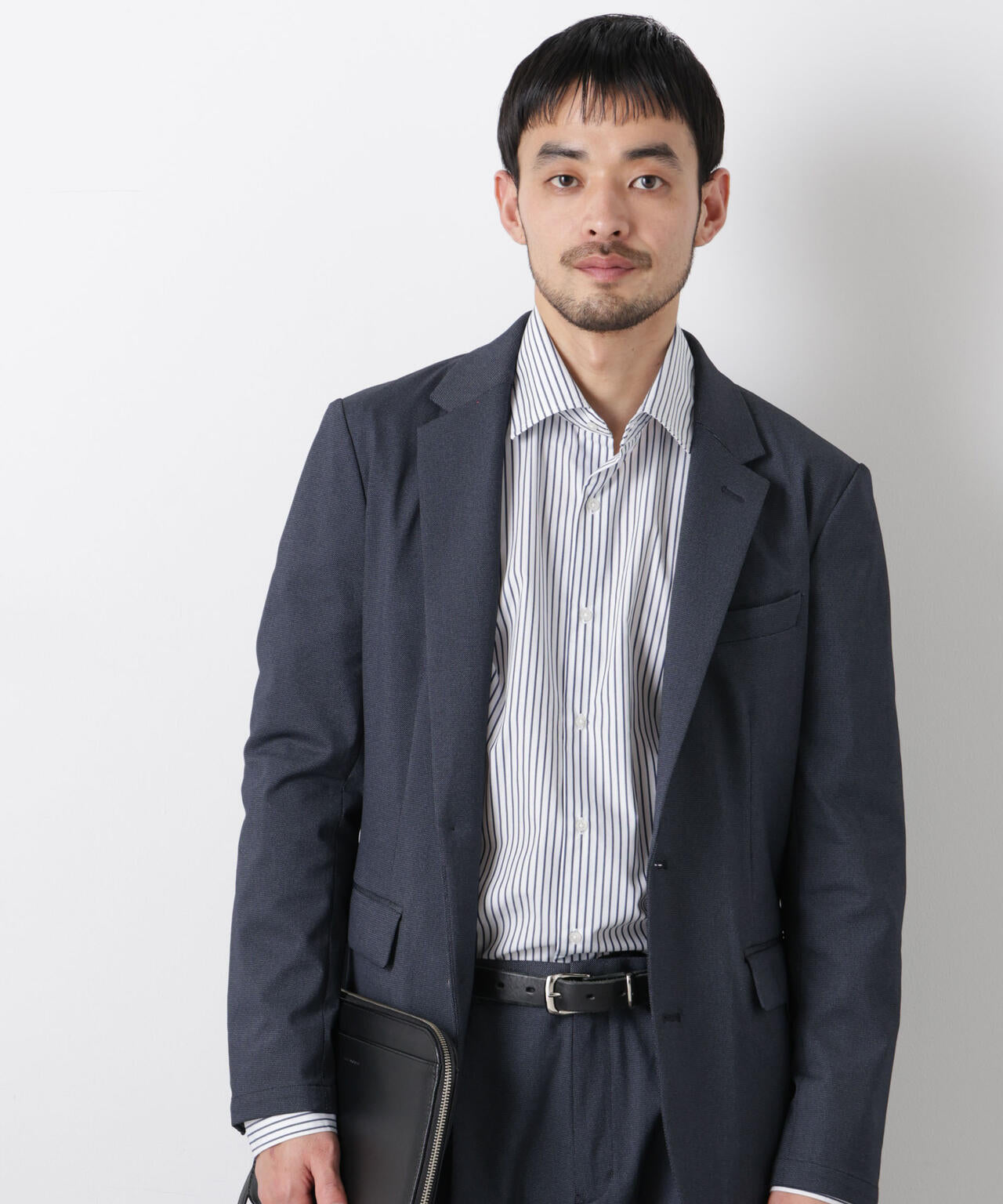 【大人気セットアップ】「Damerino」 軽量ジャージーデニムライクストレッチセットアップ 6686118202