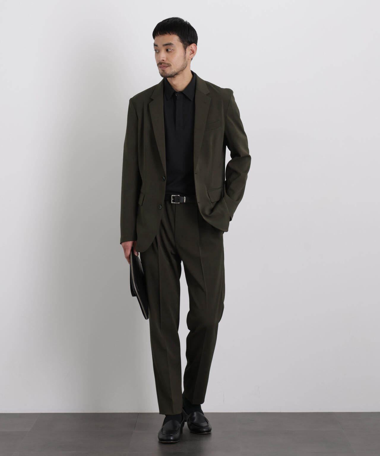 【大人気セットアップ】「Damerino」 クールタッチストレッチセットアップ/接触冷感.UVカット 6686118204