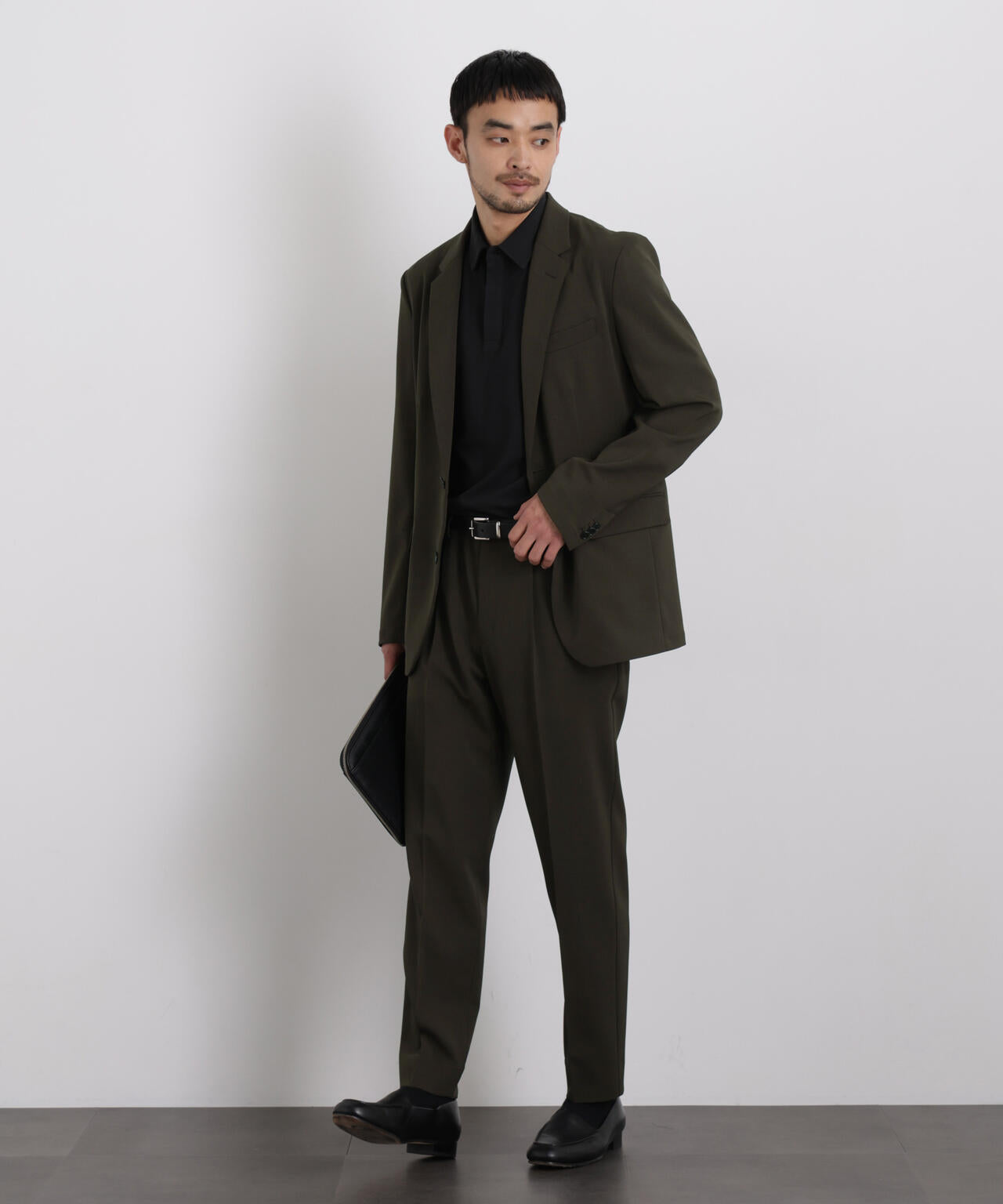 【大人気セットアップ】「Damerino」 クールタッチストレッチセットアップ/接触冷感.UVカット 6686118204