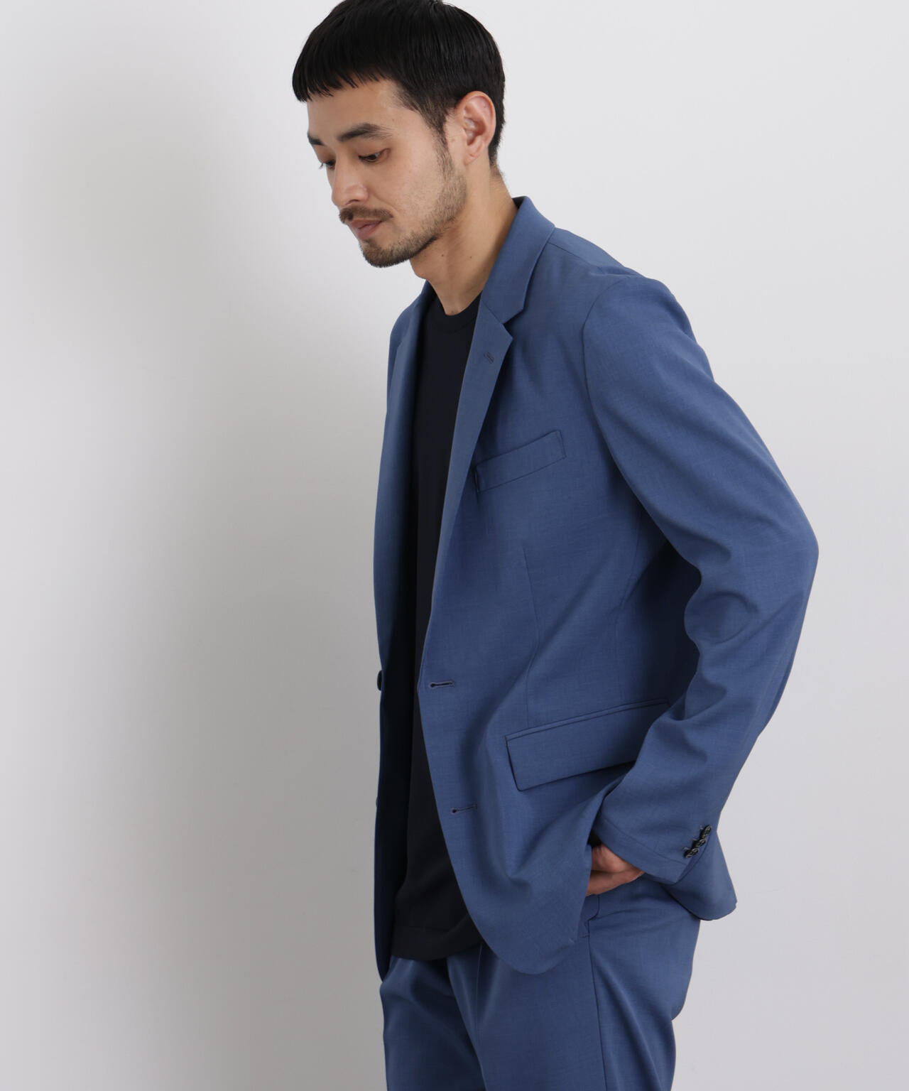 【大人気セットアップ】「Damerino」 クールタッチストレッチセットアップ/接触冷感.UVカット 6686118204