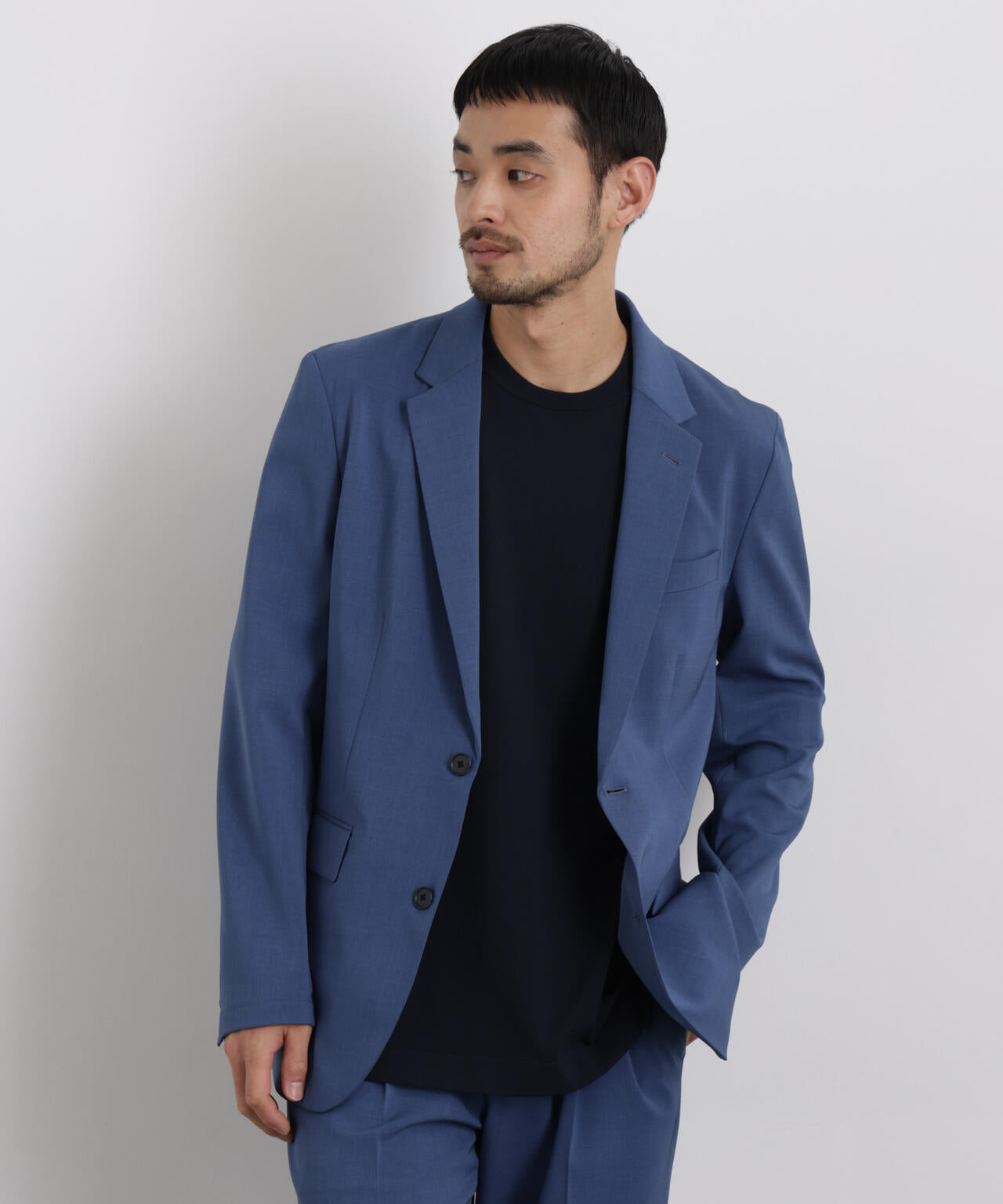【大人気セットアップ】「Damerino」 クールタッチストレッチセットアップ/接触冷感.UVカット 6686118204